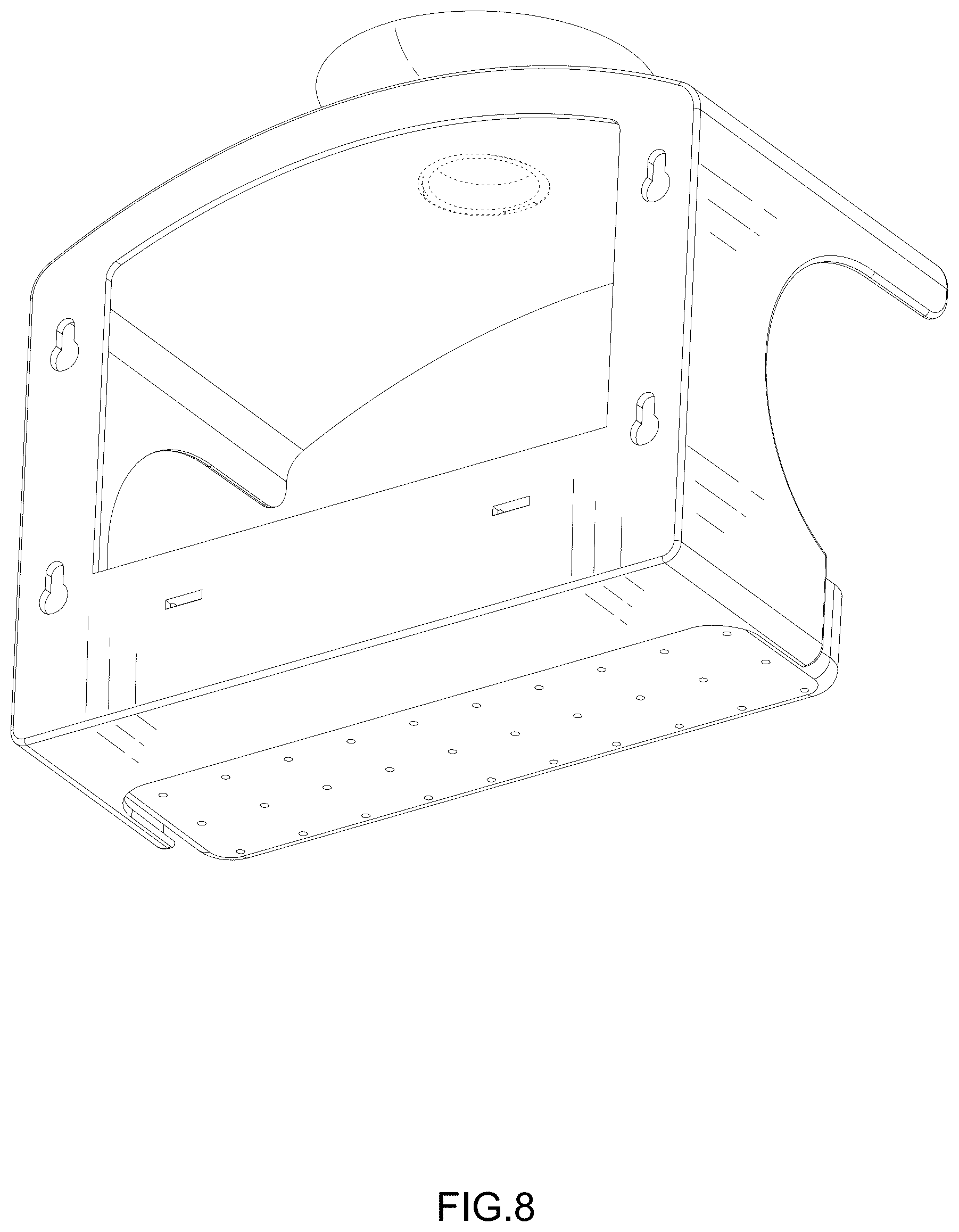 Patent USD1044147 Figure 8 – Bird feeder