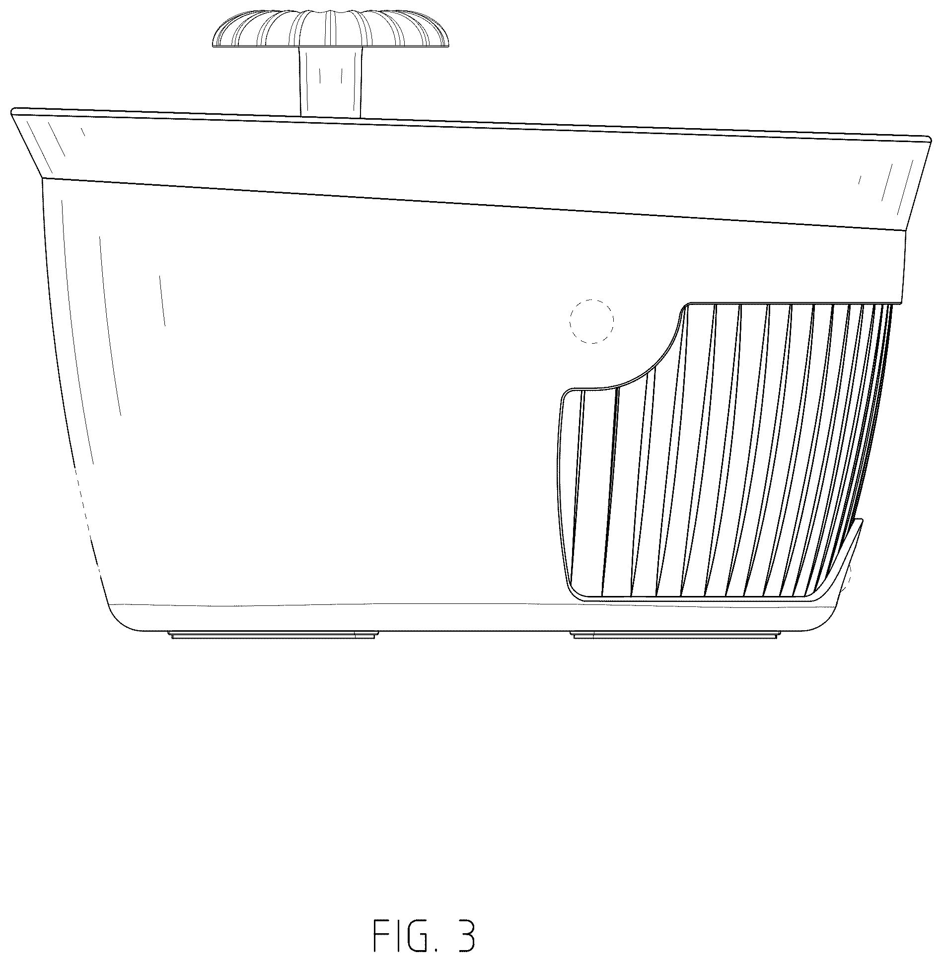 Patent USD1044151 Figure 3 – Pet water fountain