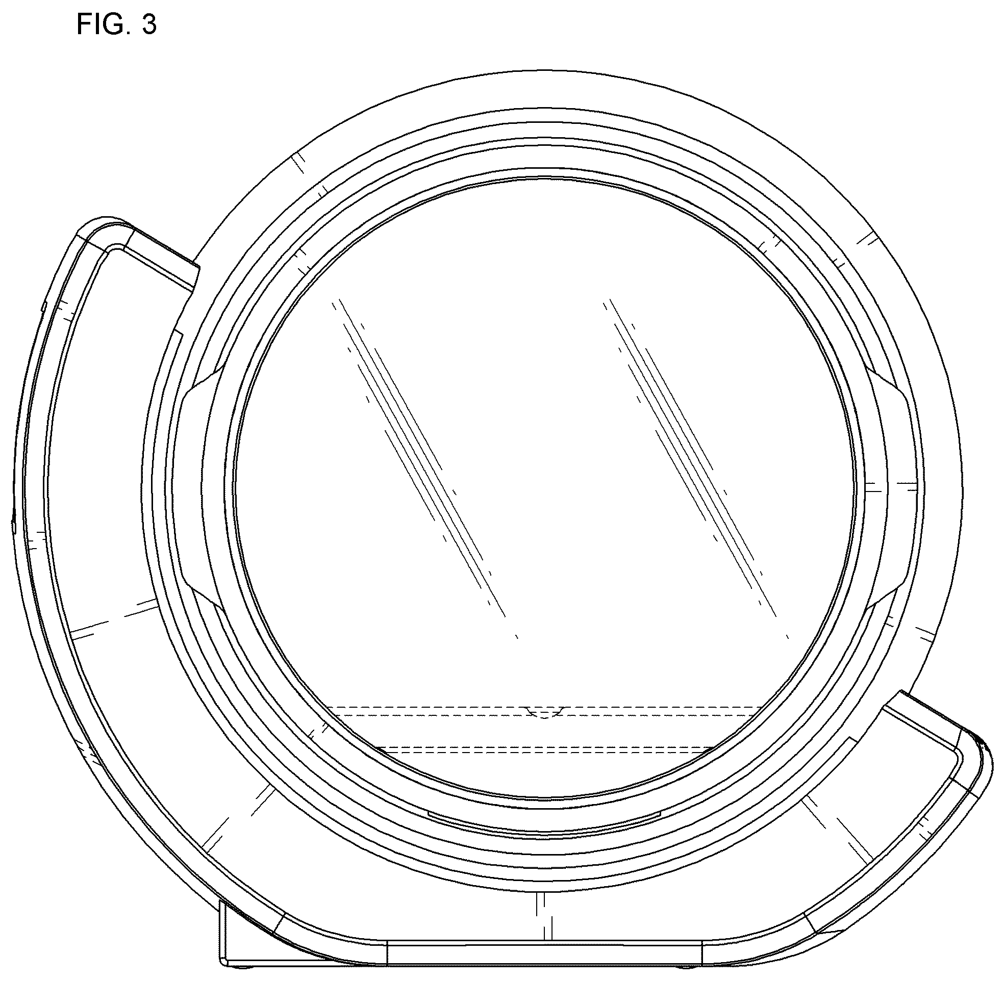 Patent USD1044157 Figure 3 – Pet dryer