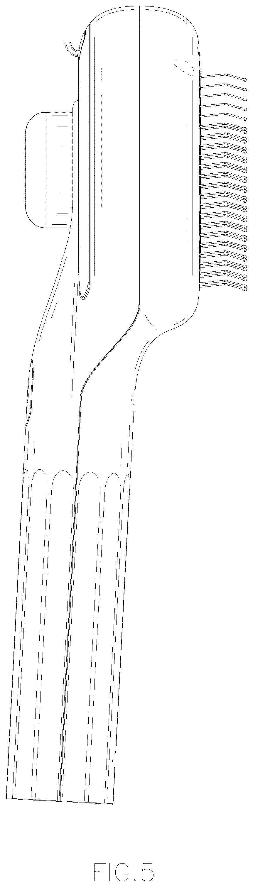 Patent USD1044158 Figure 5 – Brush for animals