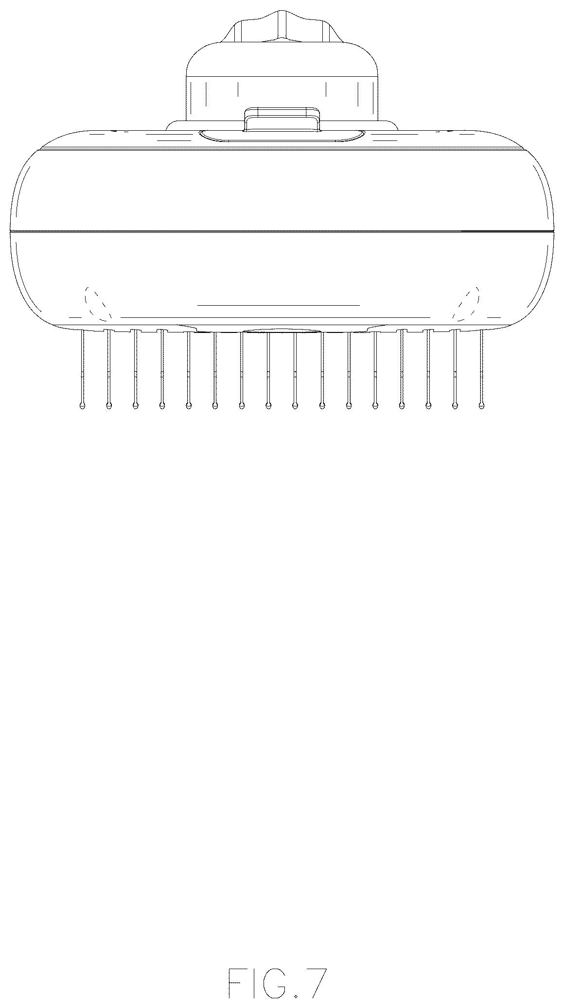 Patent USD1044158 Figure 7 – Brush for animals