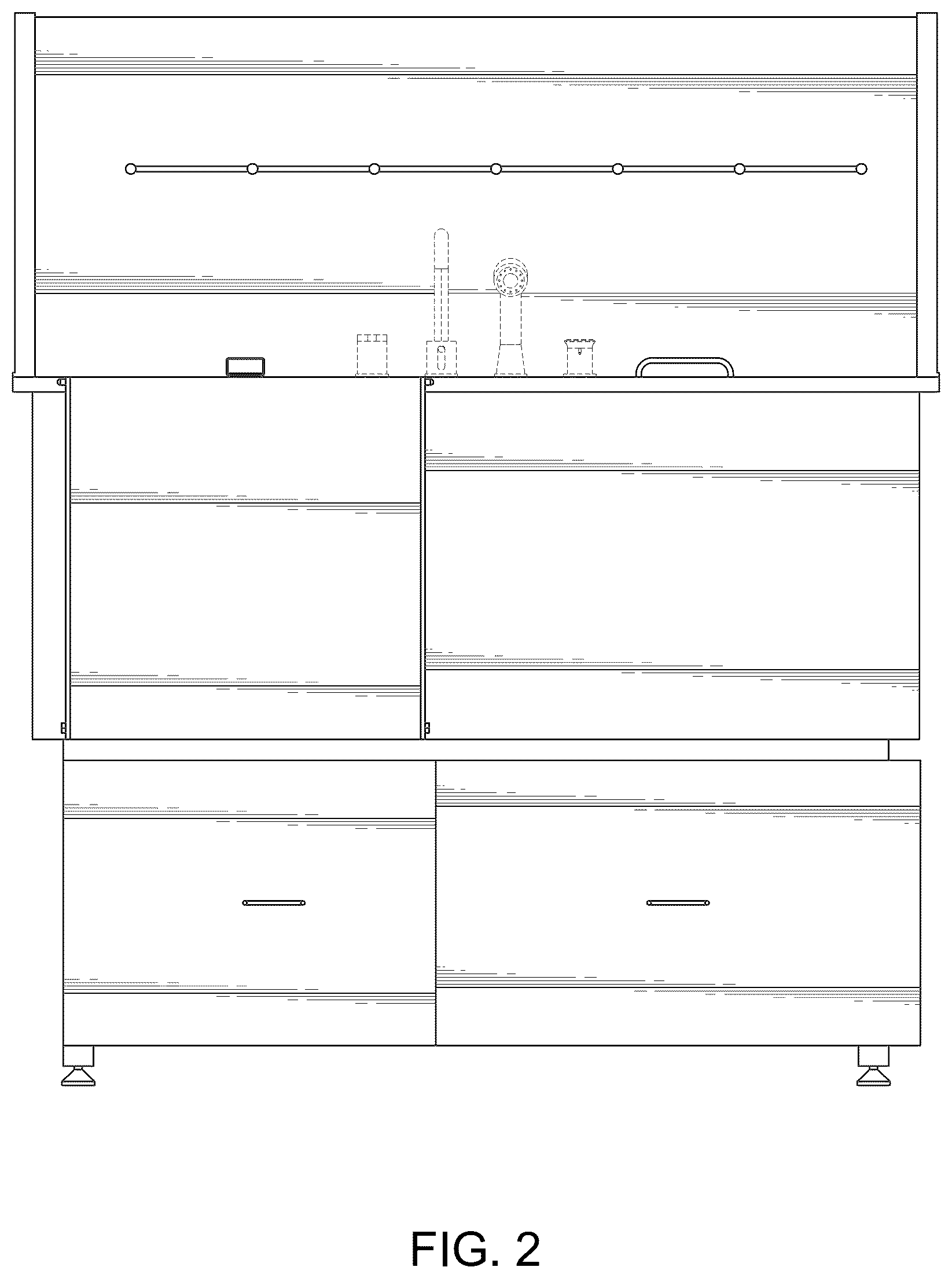 Patent USD1044159 Figure 2 – Pet grooming station