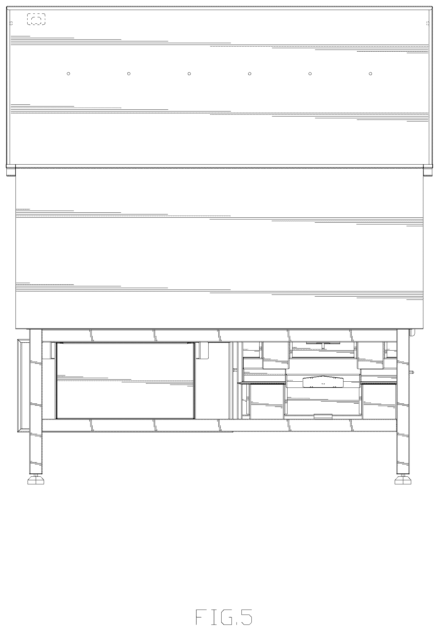 Patent USD1044160 Figure 5 – Dog bathing station
