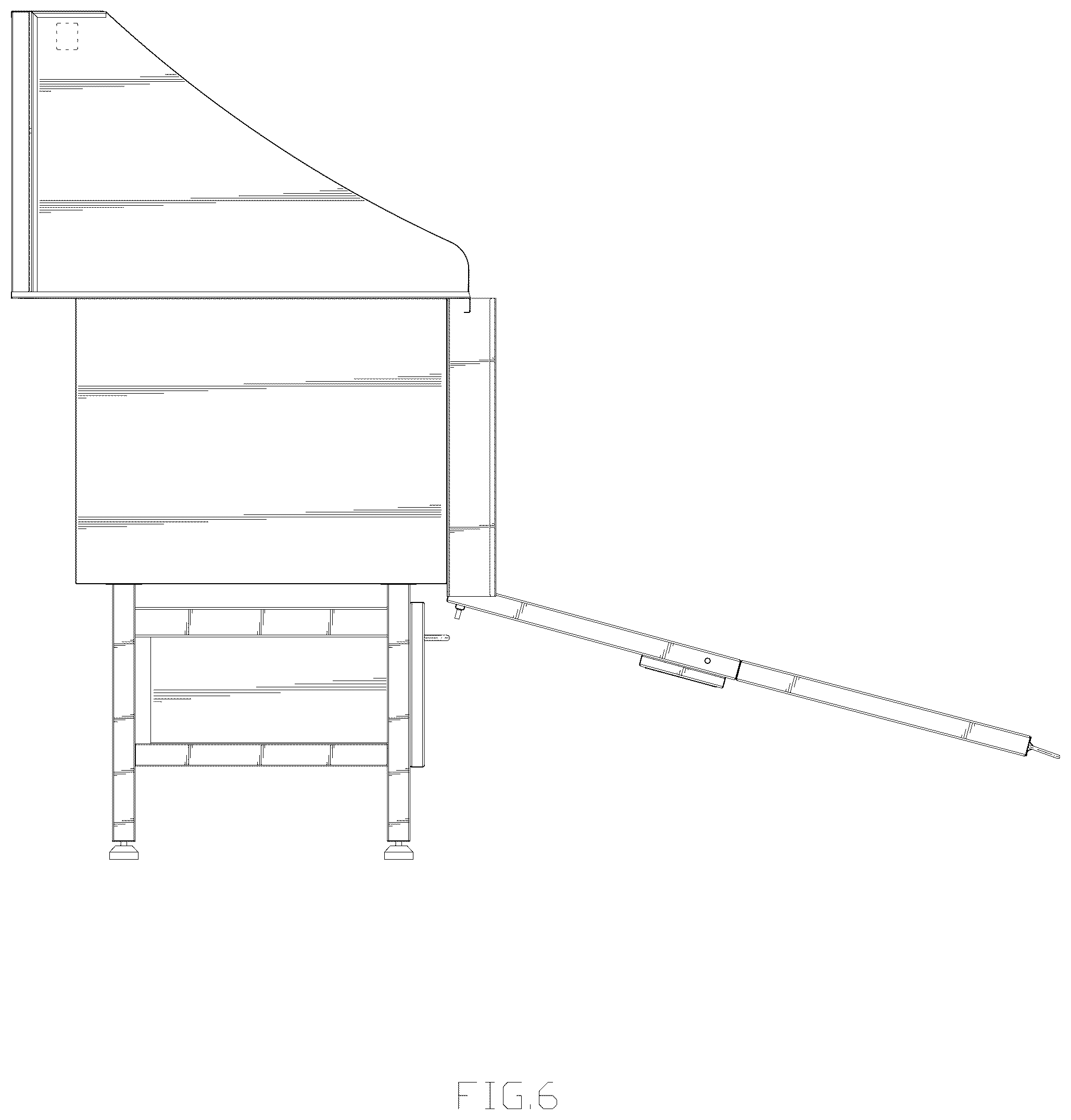 Patent USD1044160 Figure 6 – Dog bathing station