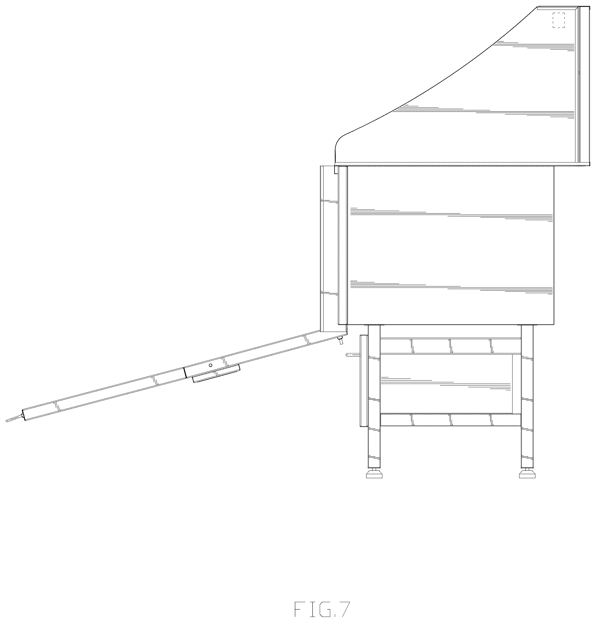 Patent USD1044160 Figure 7 – Dog bathing station