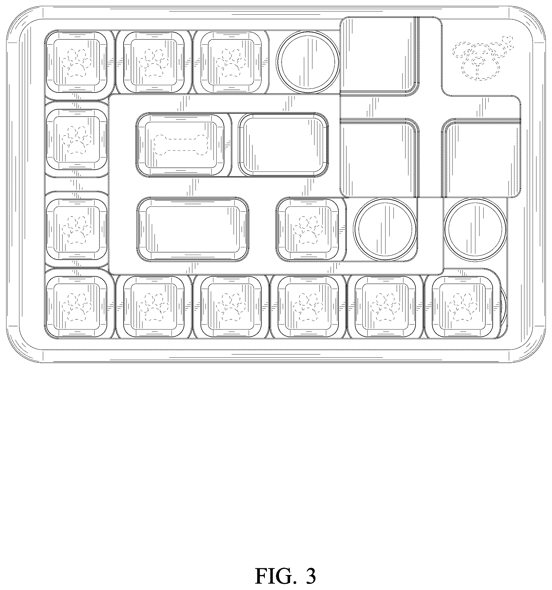 Patent USD1044165 Figure 3 – Dog puzzle toy