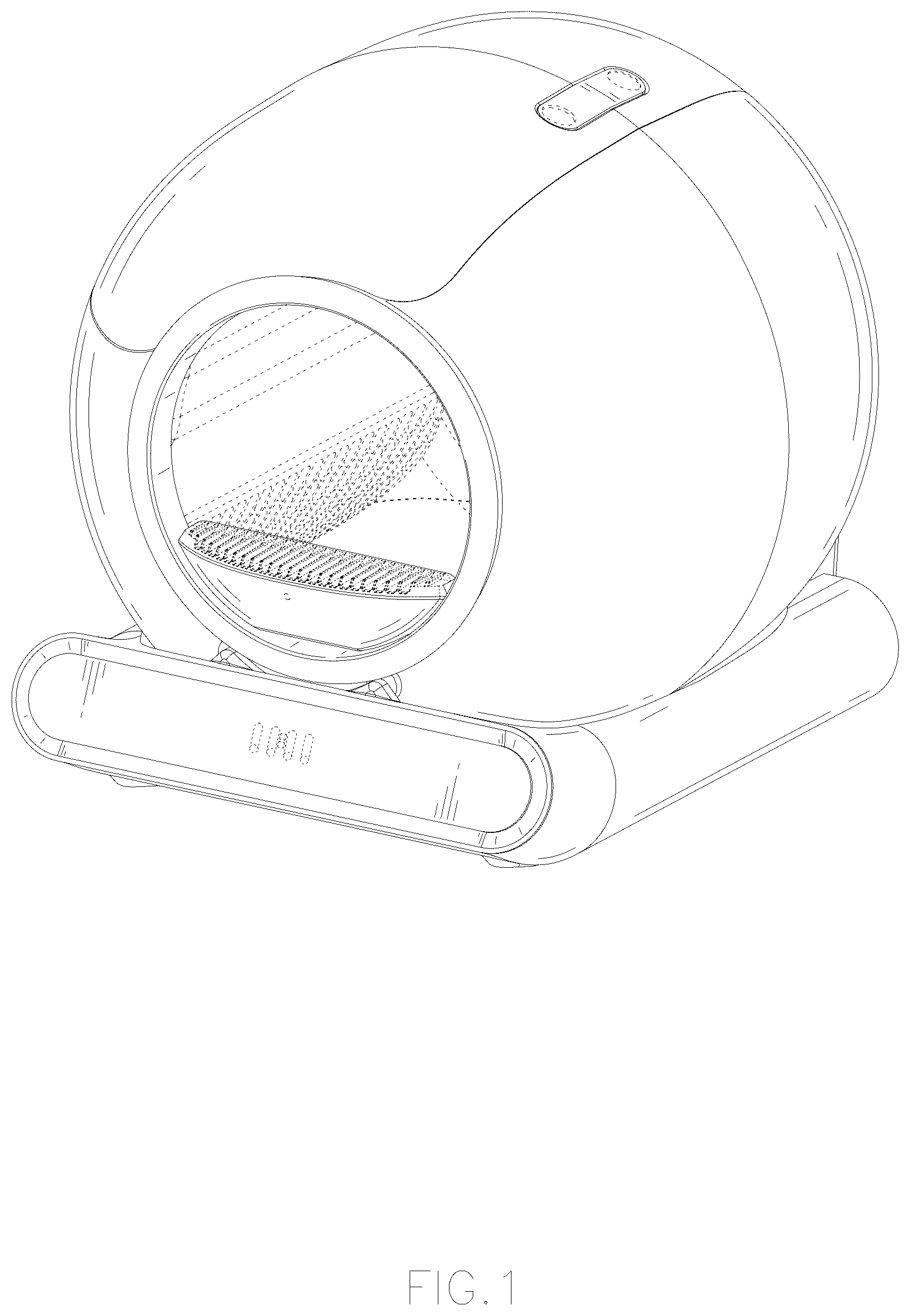 Patent USD1044166 Figure 1 – Cat litter box