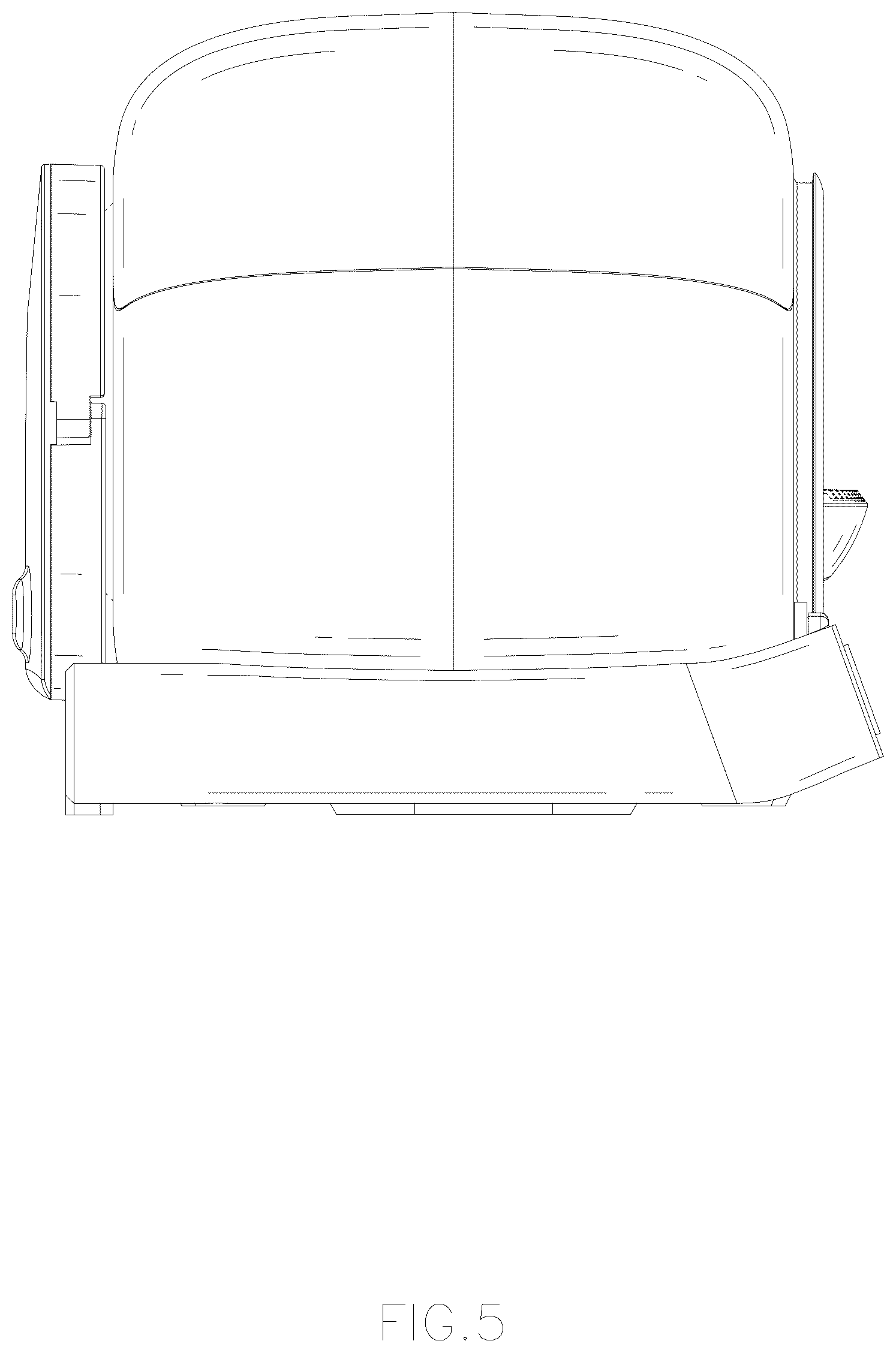 Patent USD1044166 Figure 5 – Cat litter box