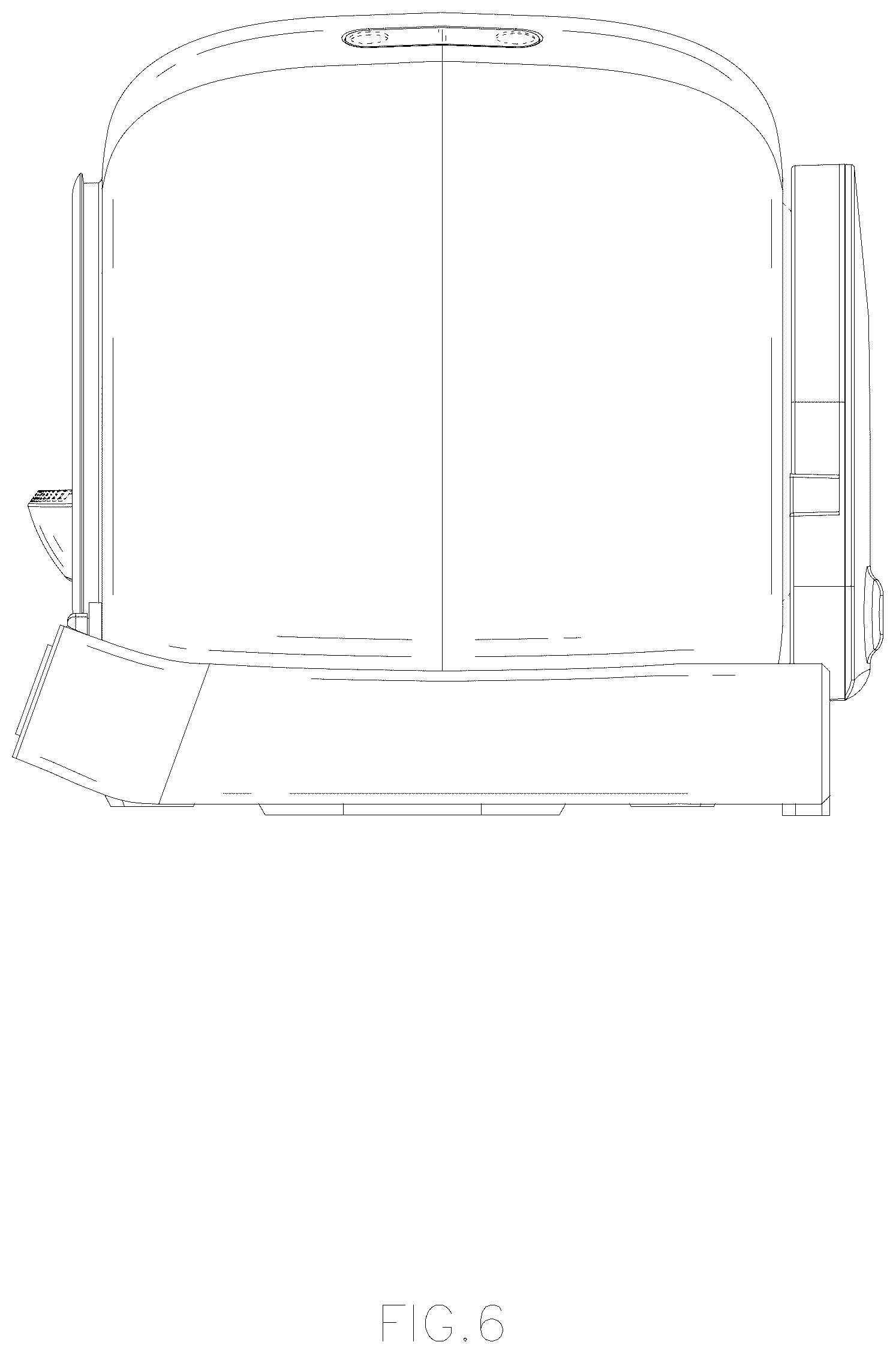 Patent USD1044166 Figure 6 – Cat litter box
