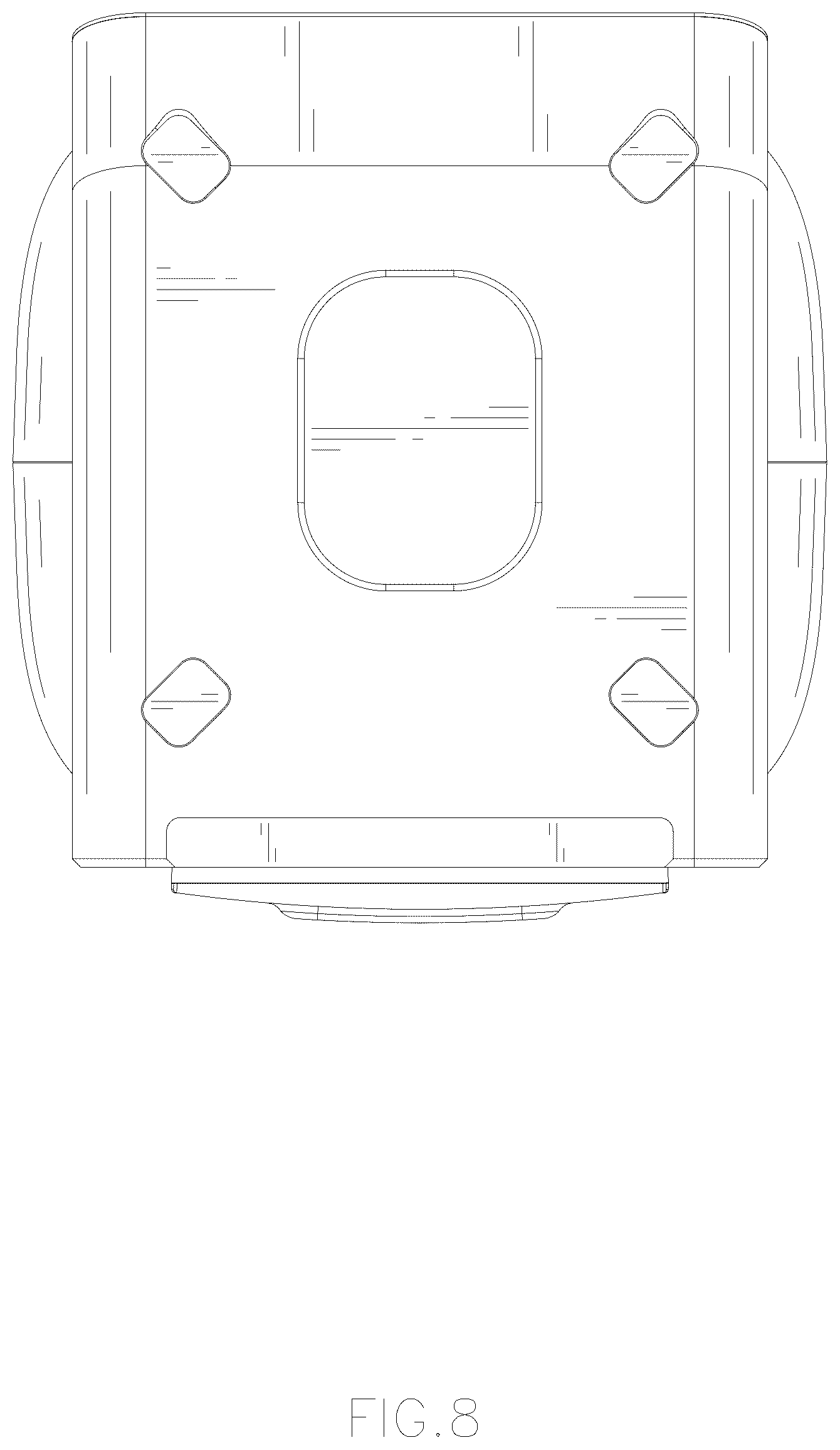 Patent USD1044166 Figure 8 – Cat litter box