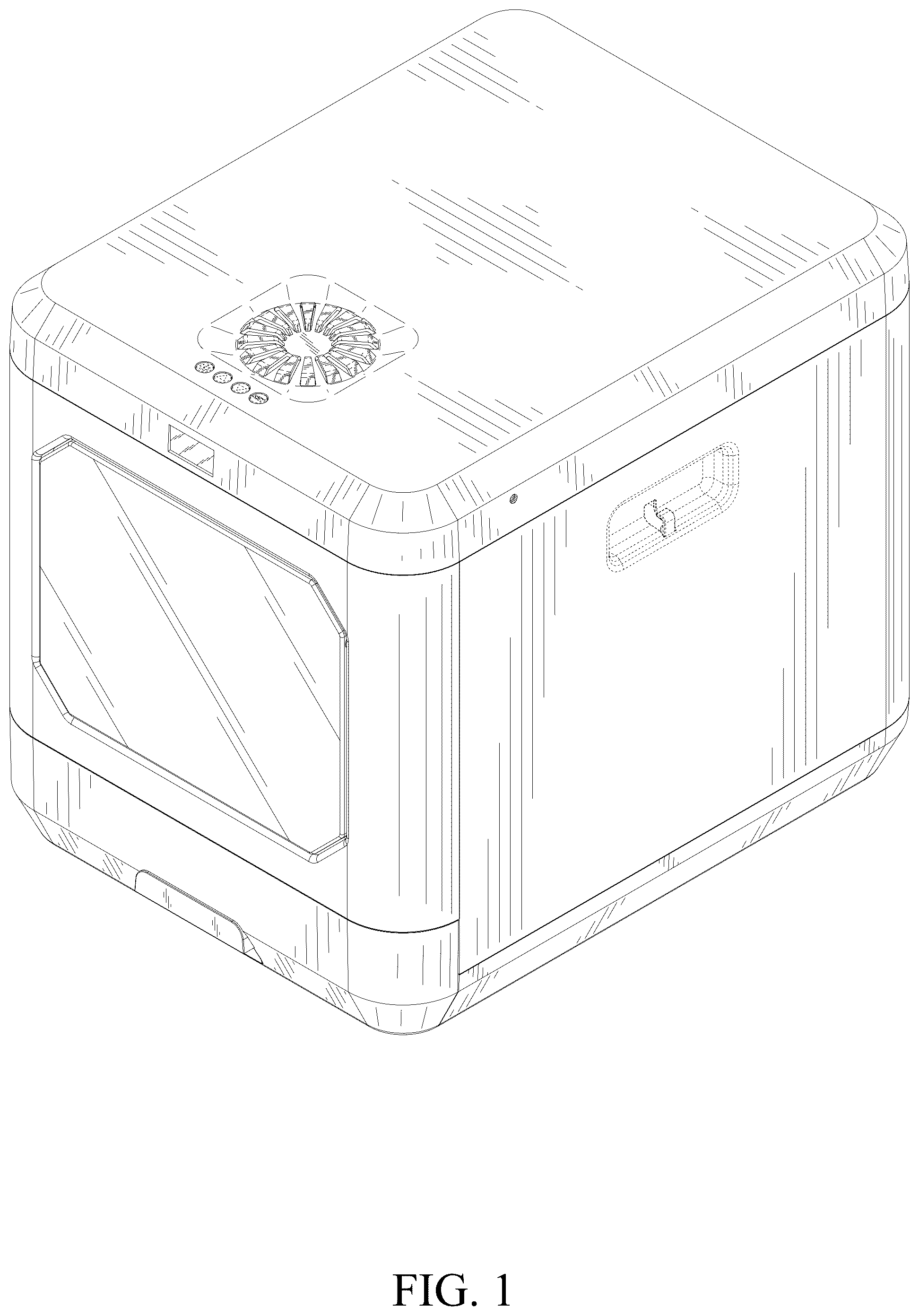Patent USD1044168 Figure 1 – Cat litter box