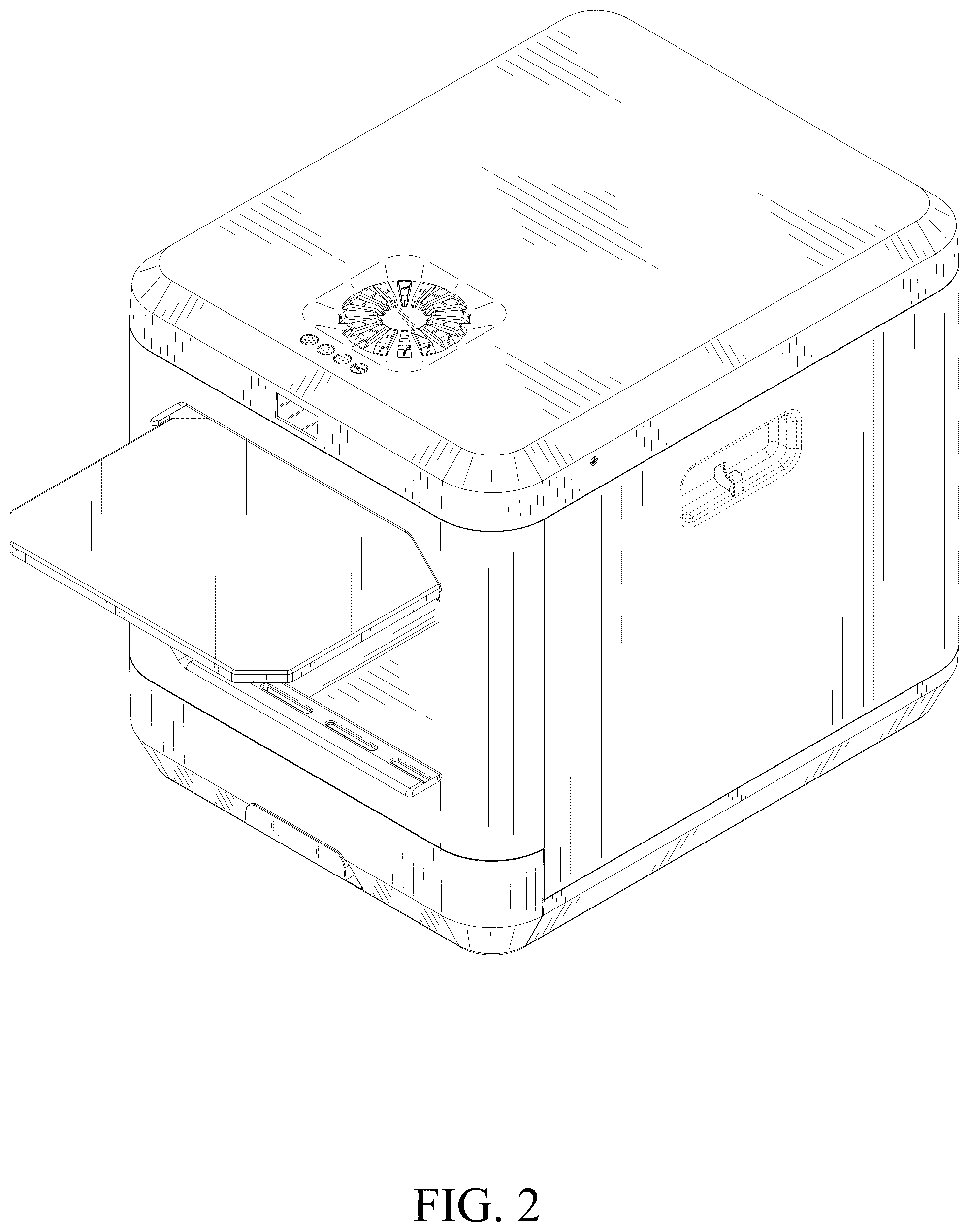 Patent USD1044168 Figure 2 – Cat litter box