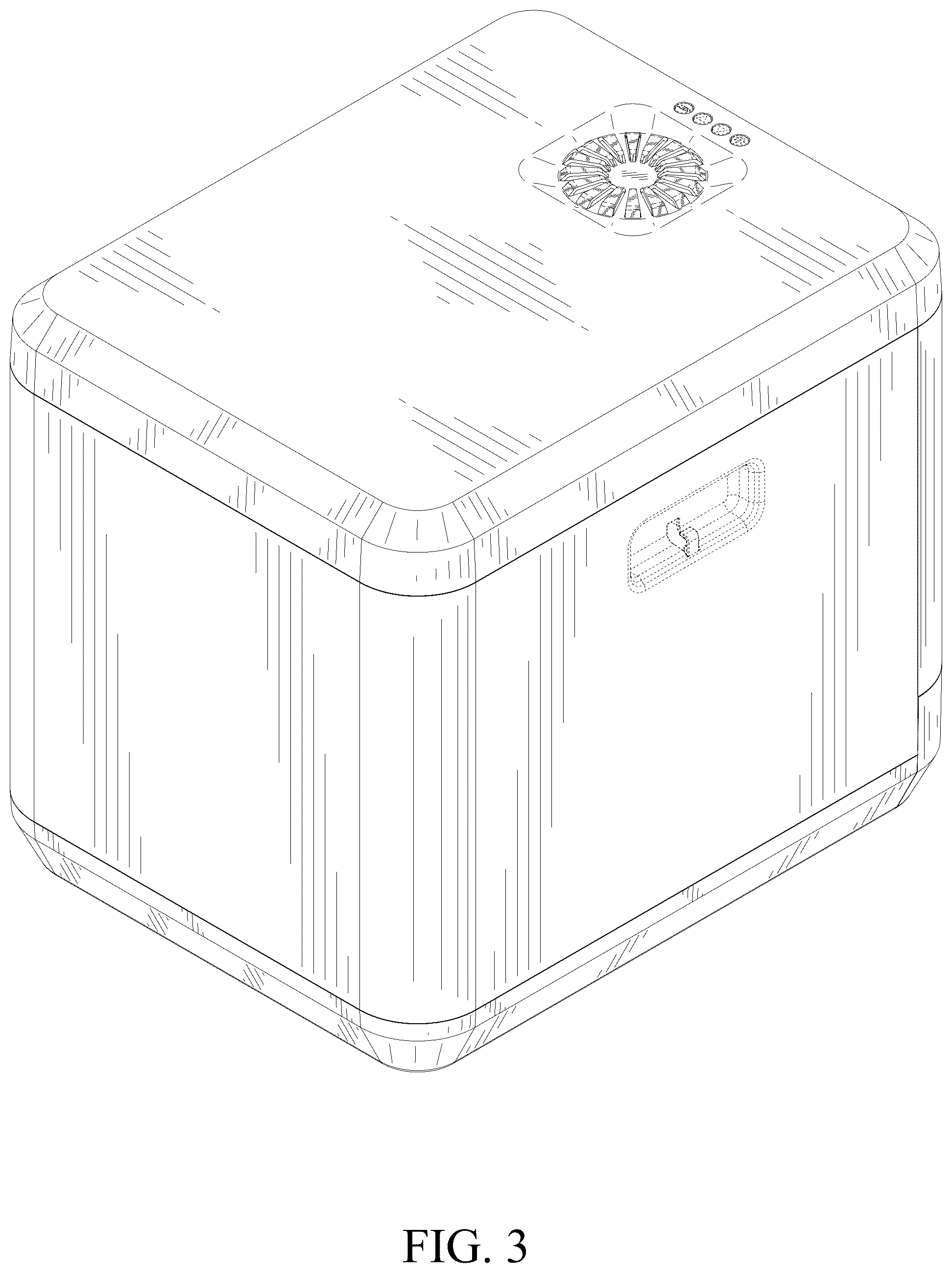 Patent USD1044168 Figure 3 – Cat litter box