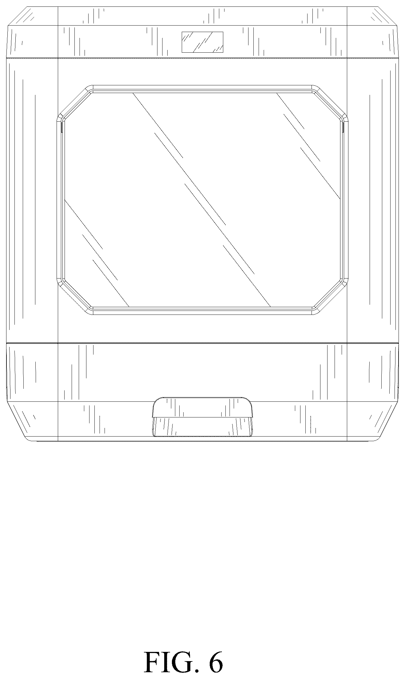 Patent USD1044168 Figure 6 – Cat litter box
