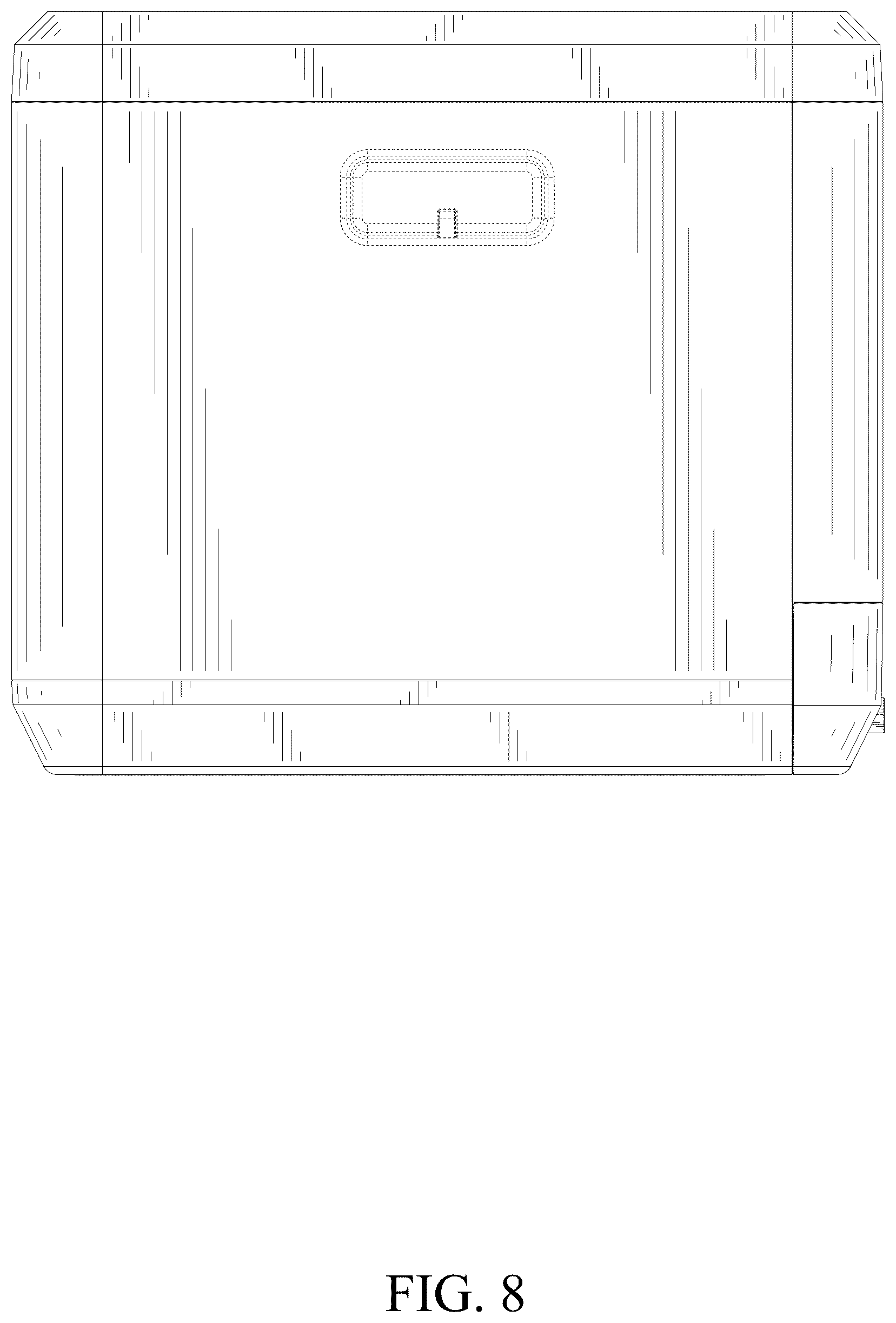 Patent USD1044168 Figure 8 – Cat litter box