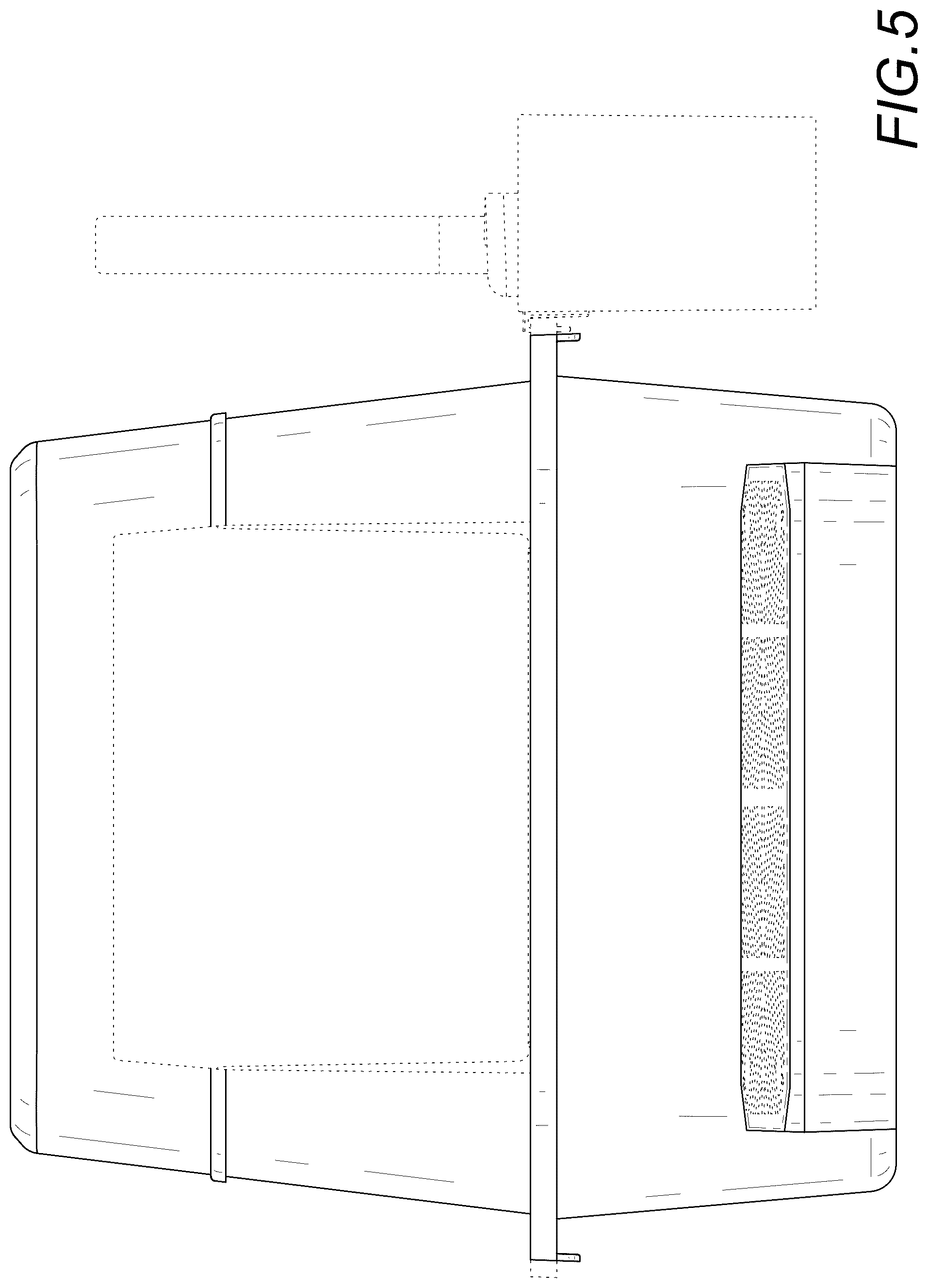Patent USD1044169 Figure 5 – Cat litter box