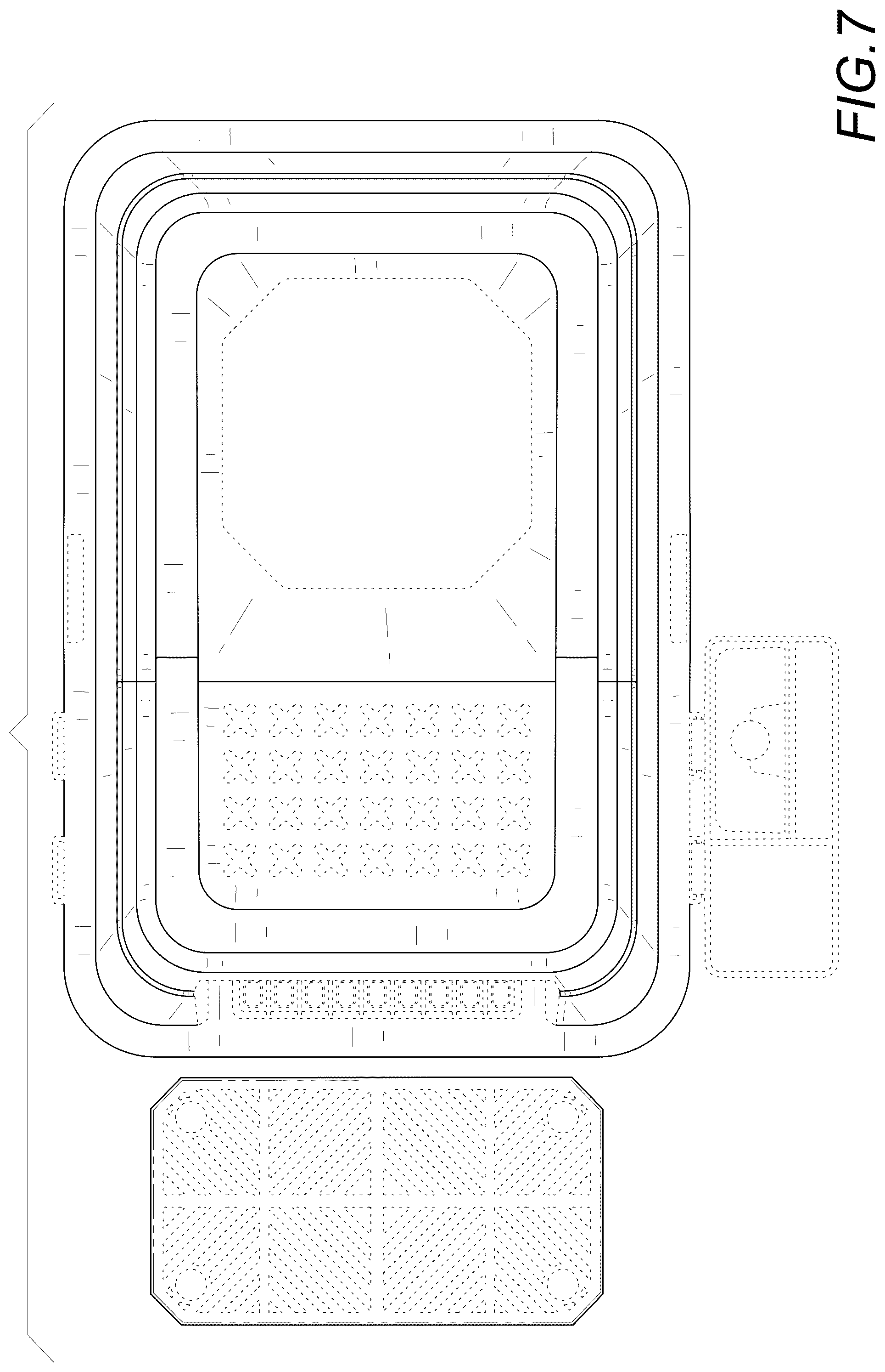 Patent USD1044169 Figure 7 – Cat litter box