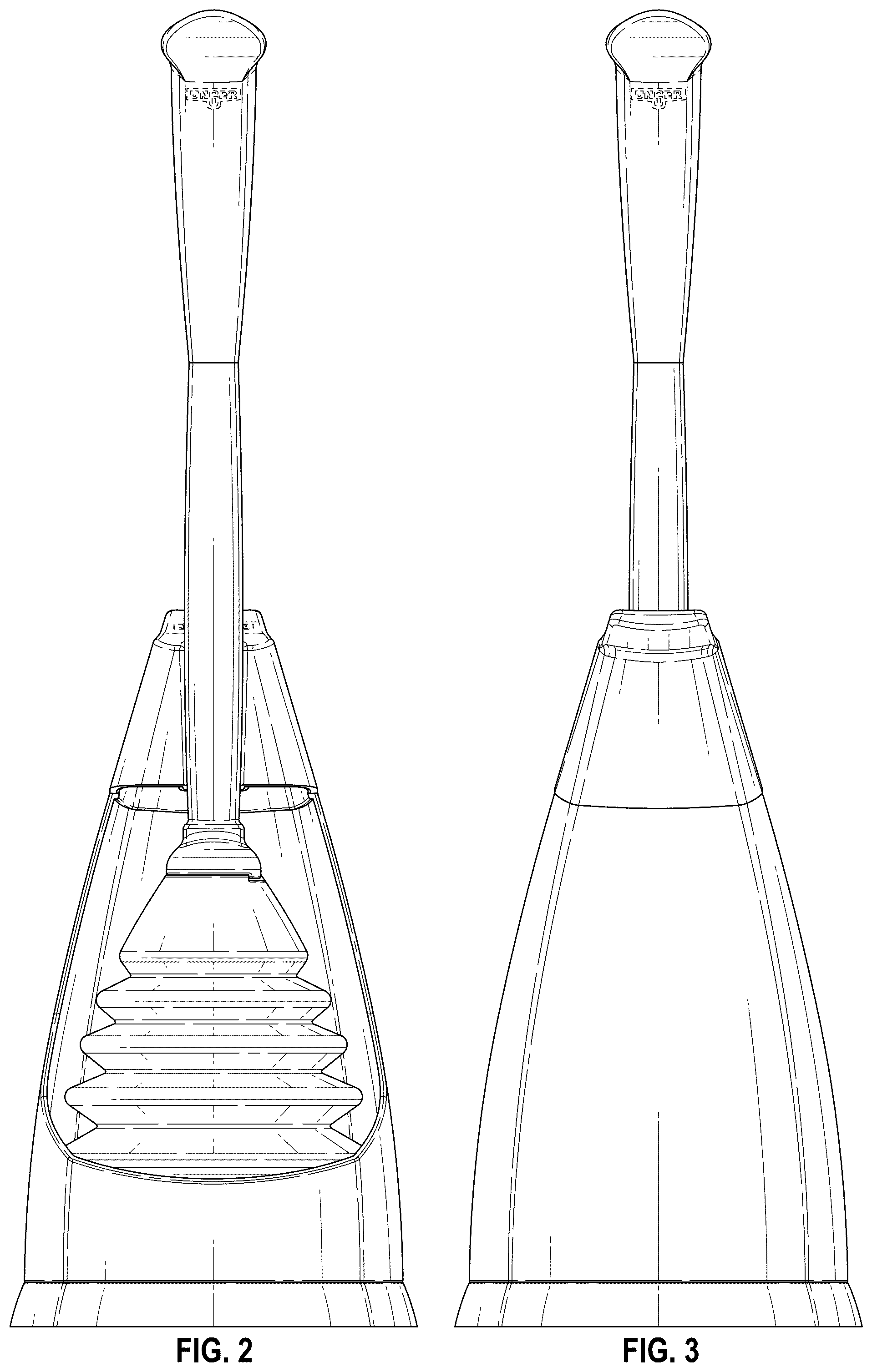 Patent USD1044175 Figure 2 – Combined toilet plunger and caddy