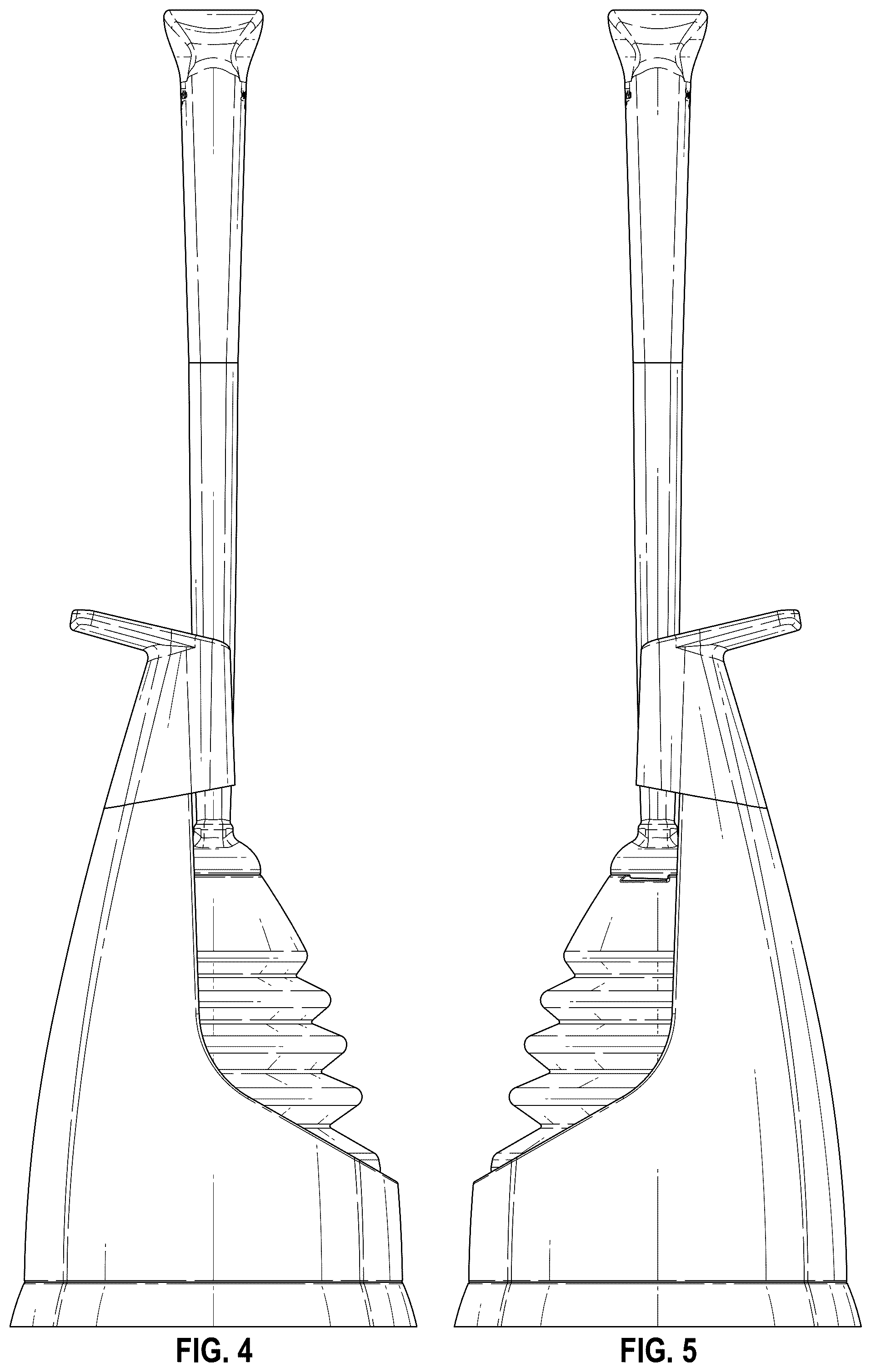 Patent USD1044175 Figure 3 – Combined toilet plunger and caddy