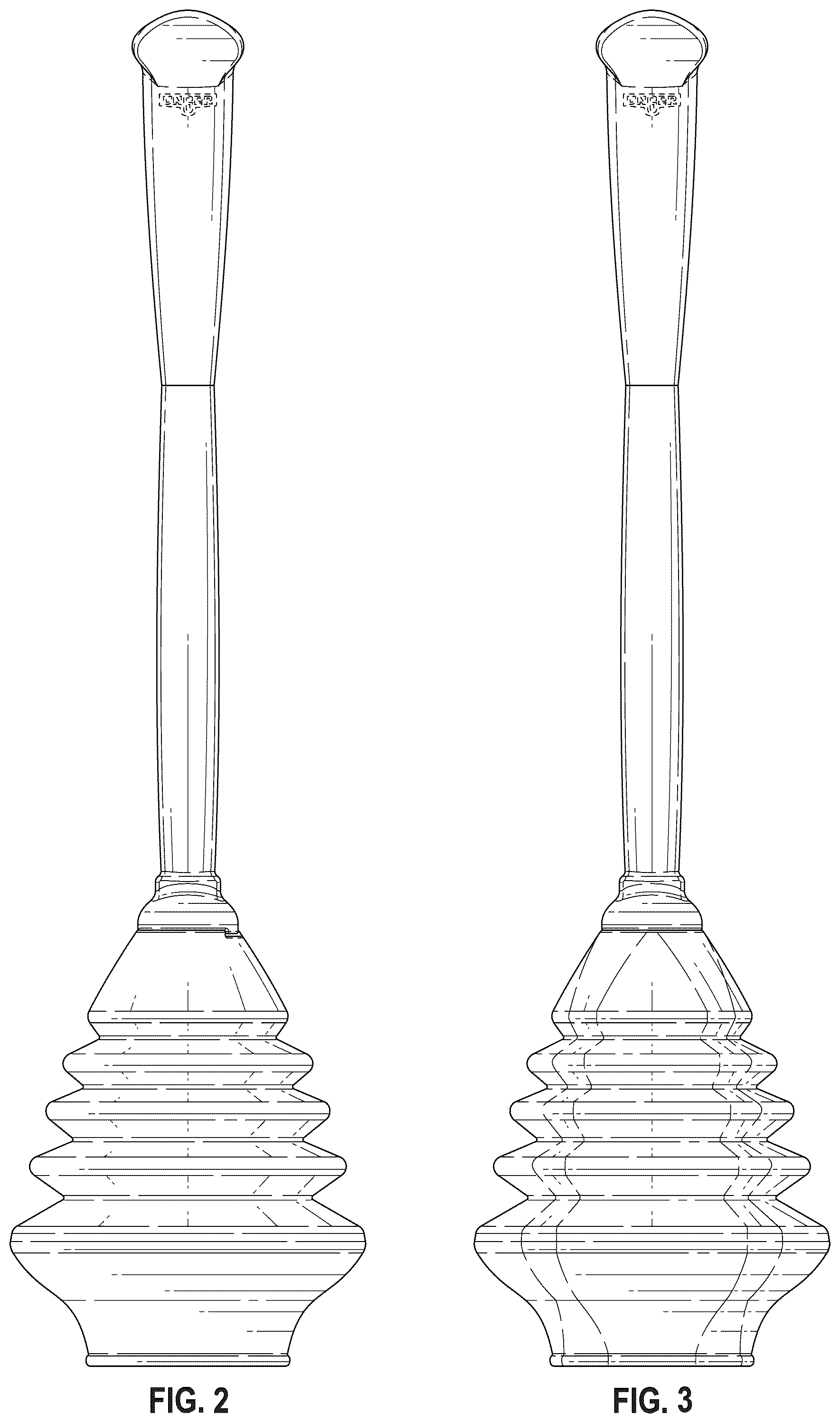 Patent USD1044176 Figure 2 – Toilet plunger