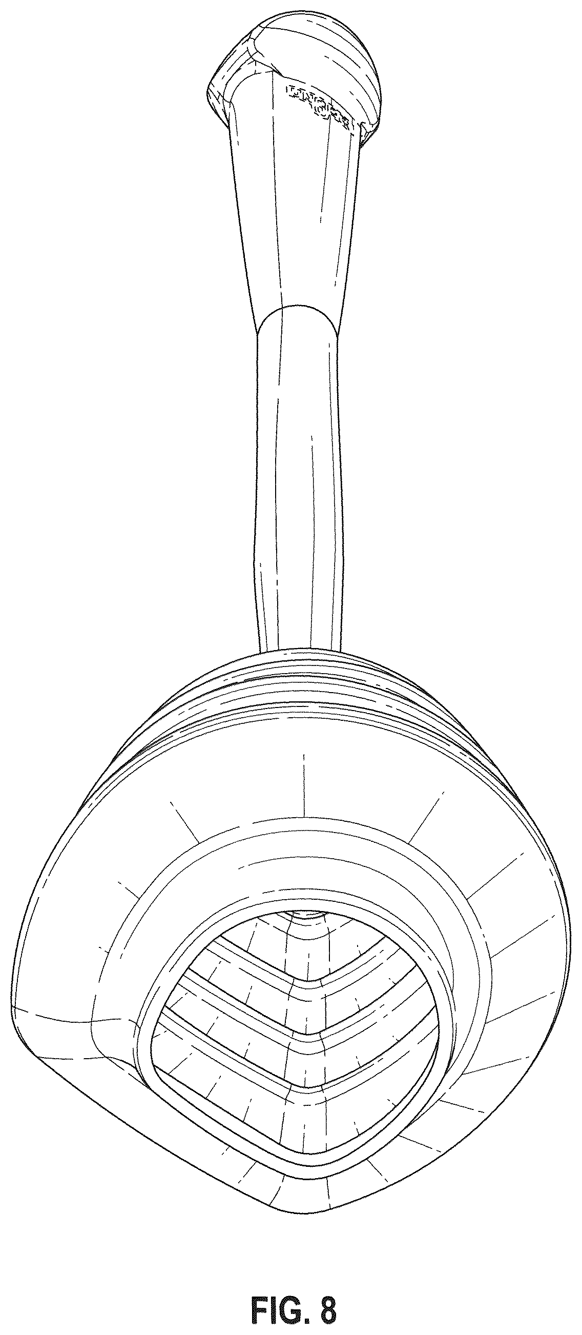 Patent USD1044176 Figure 5 – Toilet plunger