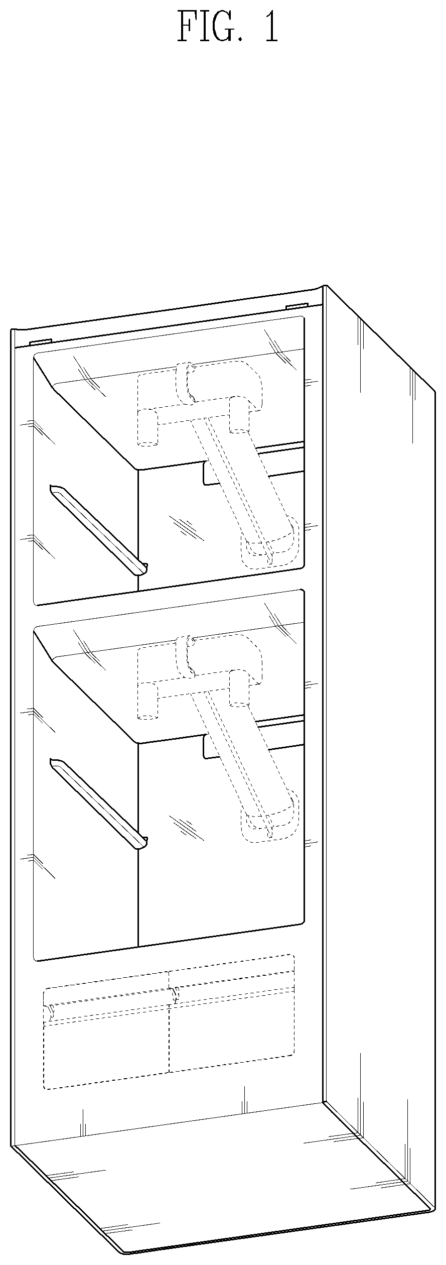Patent USD1044178 Figure 1 – Body for shoe management apparatus