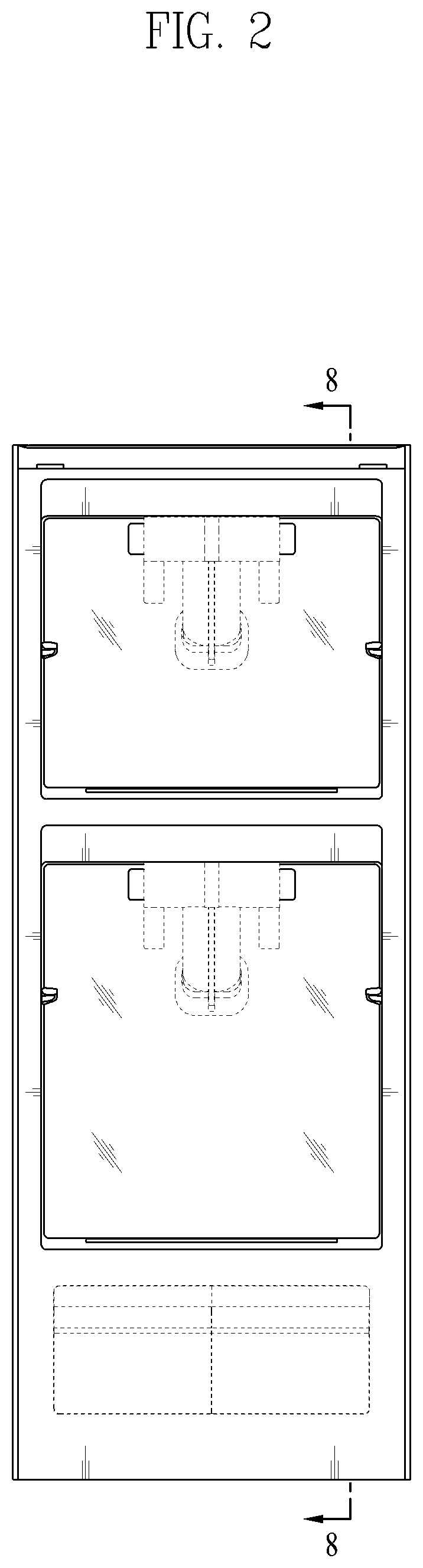 Patent USD1044178 Figure 2 – Body for shoe management apparatus