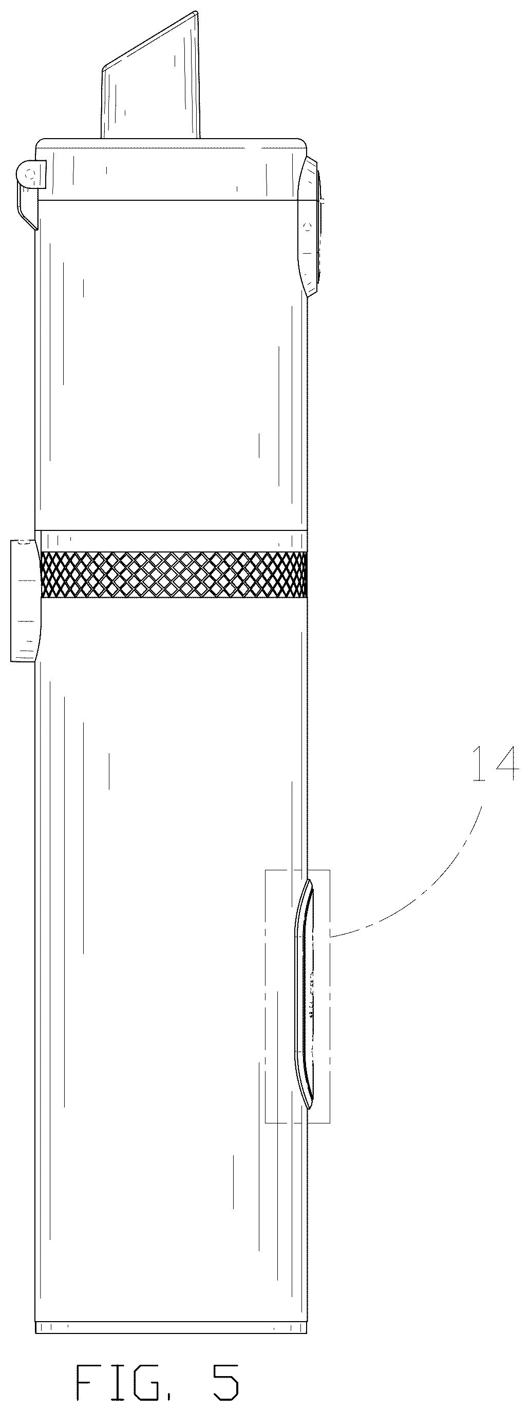 Patent USD1044180 Figure 5 – Vacuum cleaner