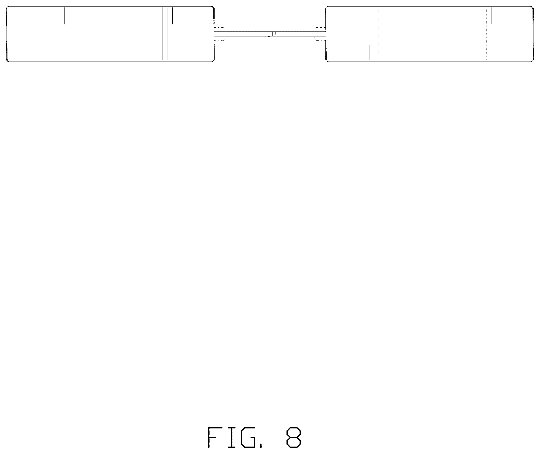 Patent USD1044181 Figure 8 – Stacking kit for washing machine and dryer