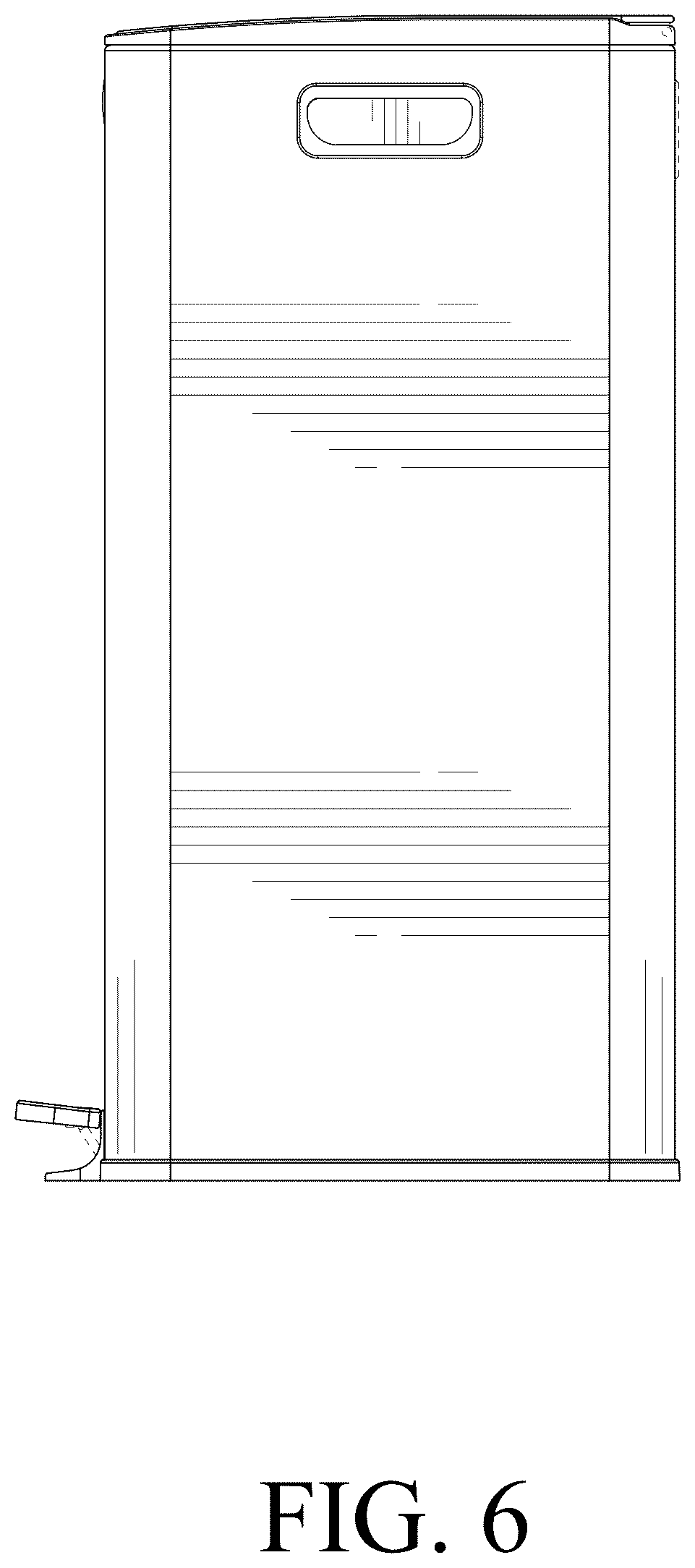 Patent USD1044182 Figure 6 – Dustbin