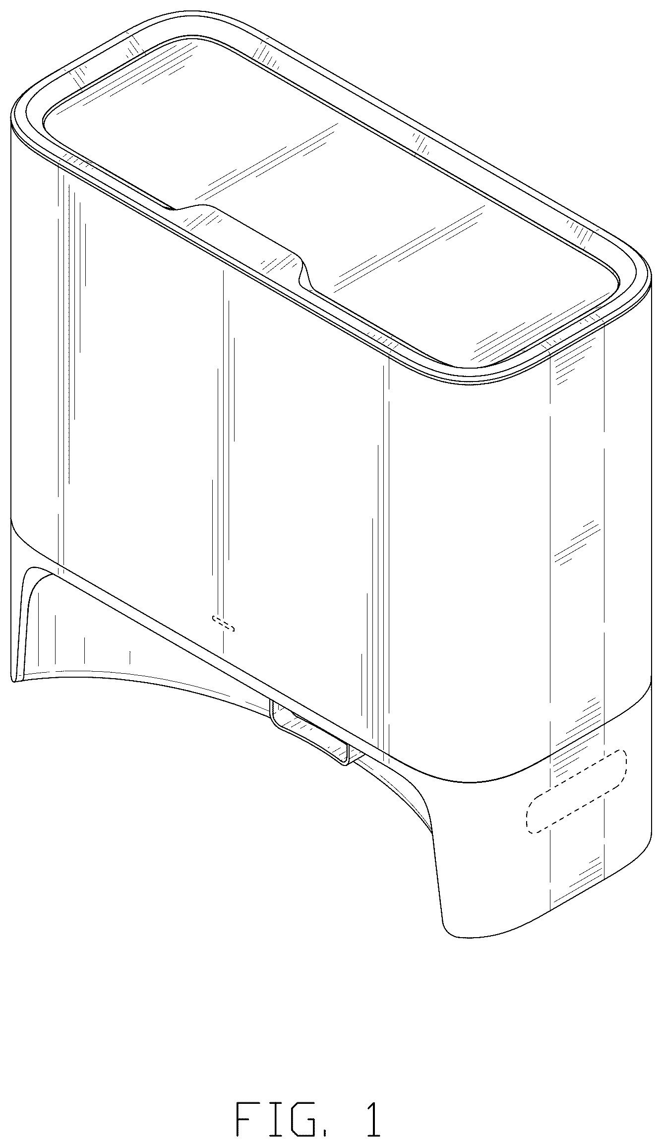 Patent USD1044183 Figure 1 – Dust collection station