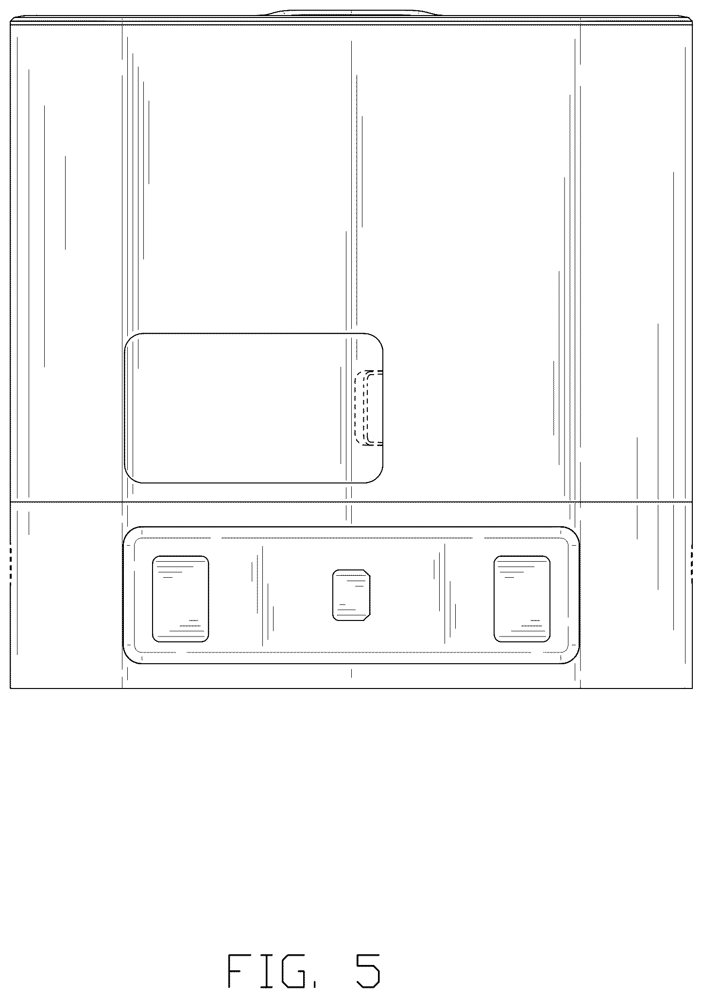 Patent USD1044183 Figure 5 – Dust collection station