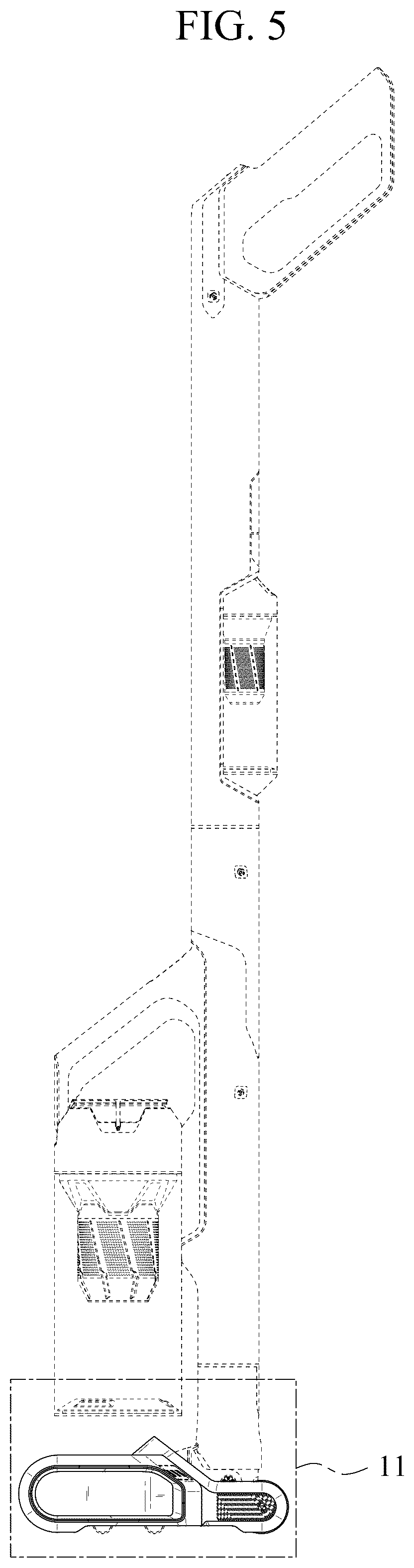Patent USD1044184 Figure 5 – Vacuum cleaner