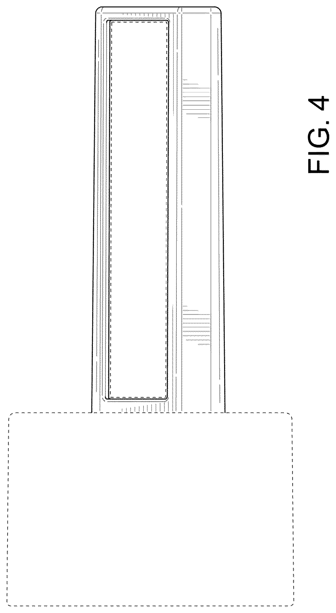 Patent USD1044185 Figure 3 – Vacuum attachment for a pocket hole jig