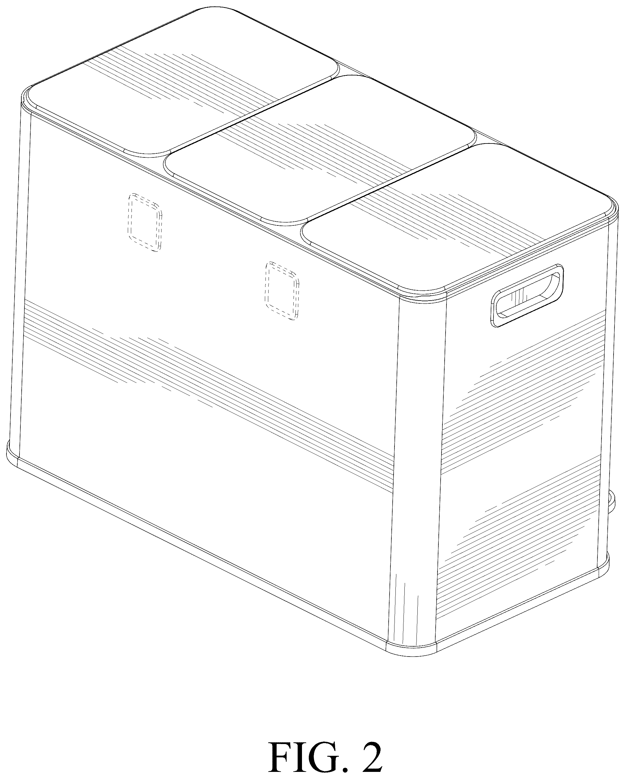 Patent USD1044190 Figure 2 – Dustbin