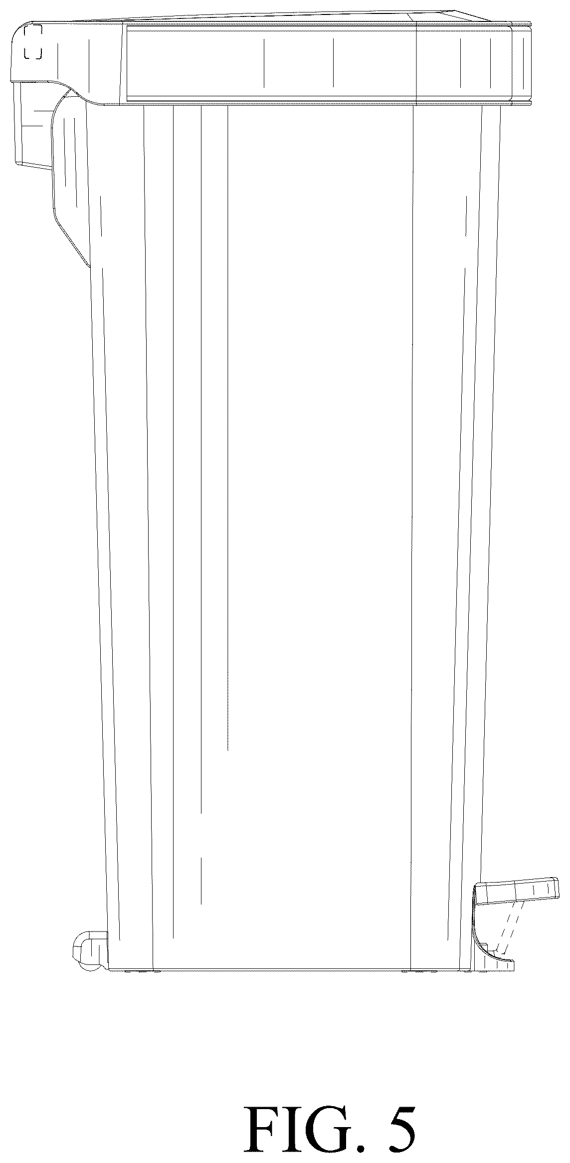 Patent USD1044191 Figure 5 – Dustbin