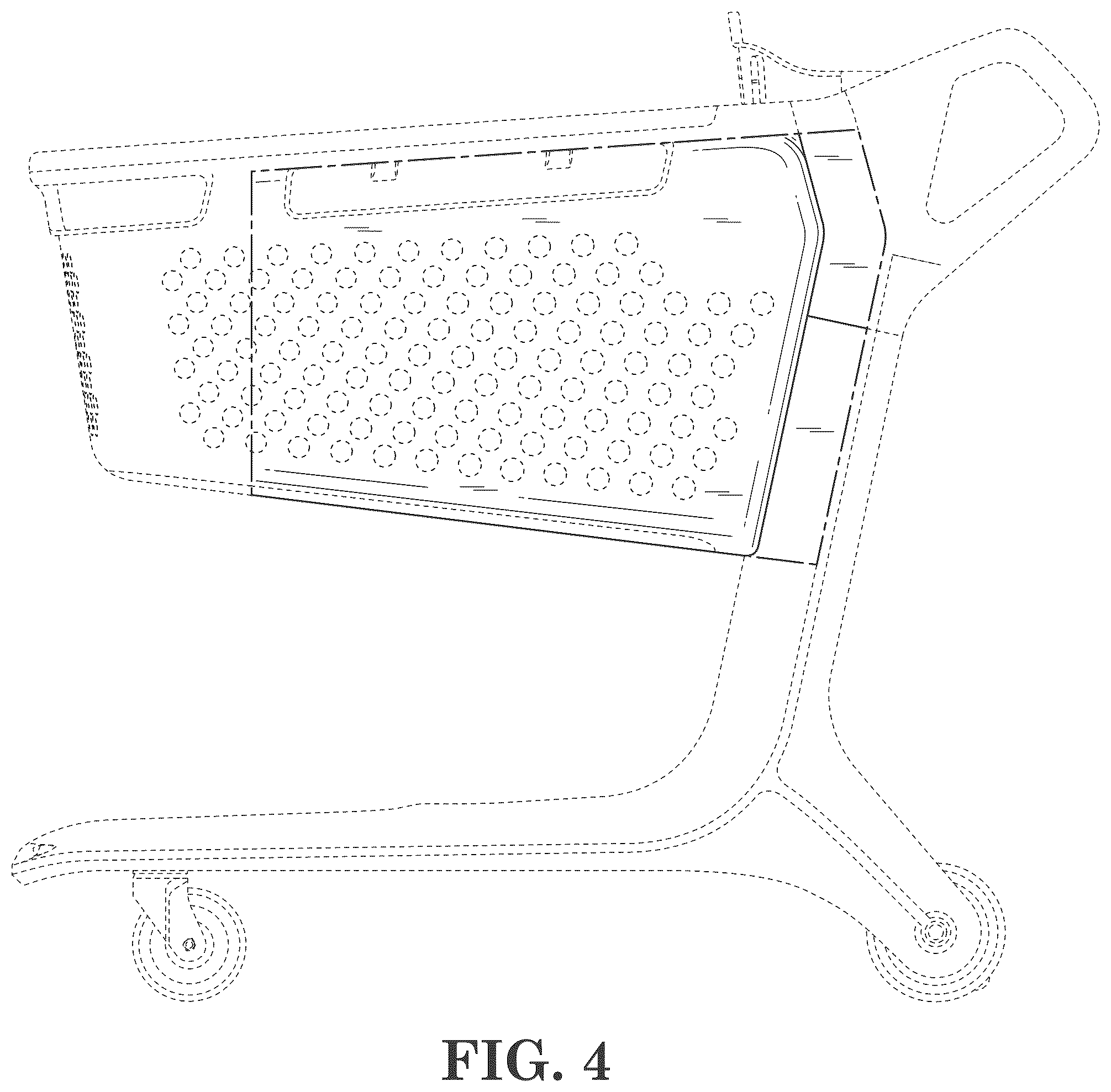 Patent USD1044192 Figure 4 – Shopping cart