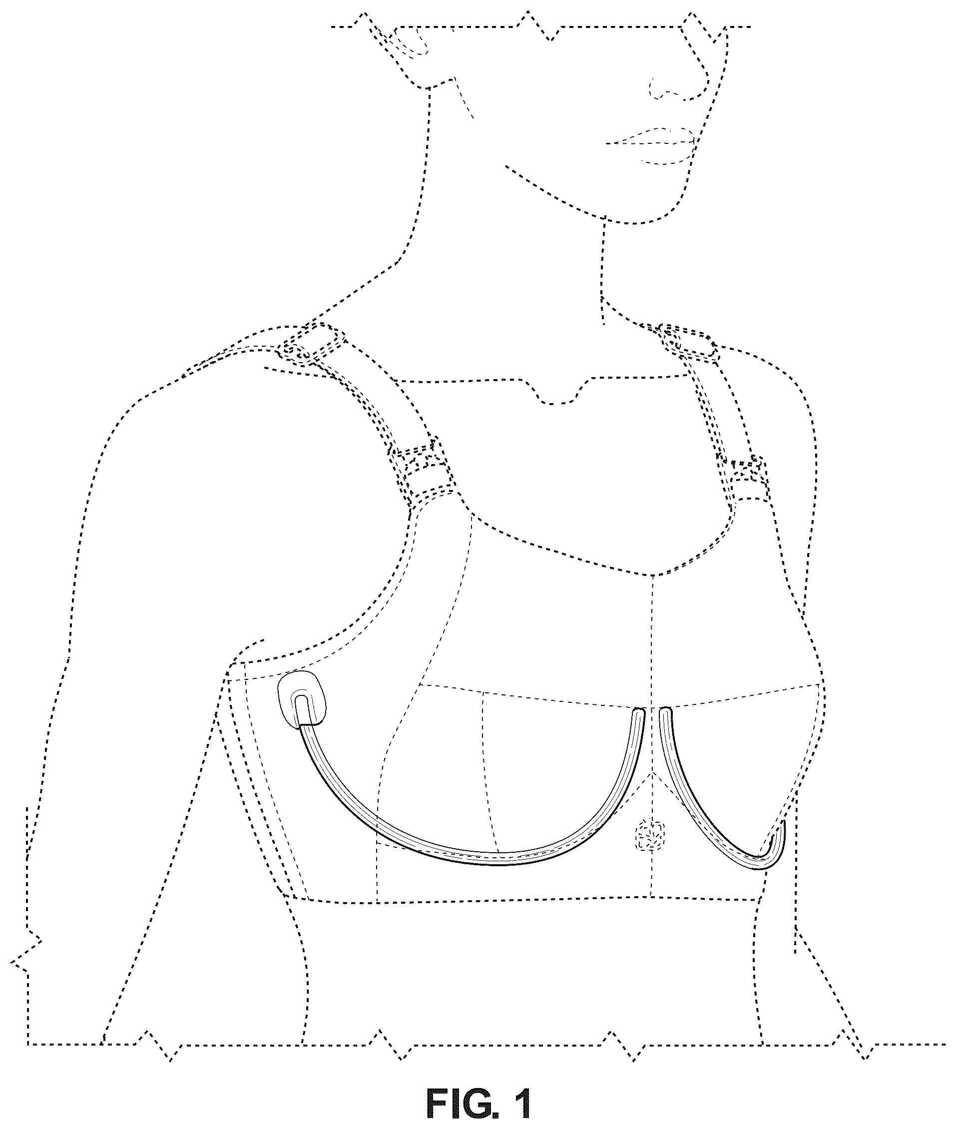 Patent USD1044205 — Bra with a removable underwire — Figure 1