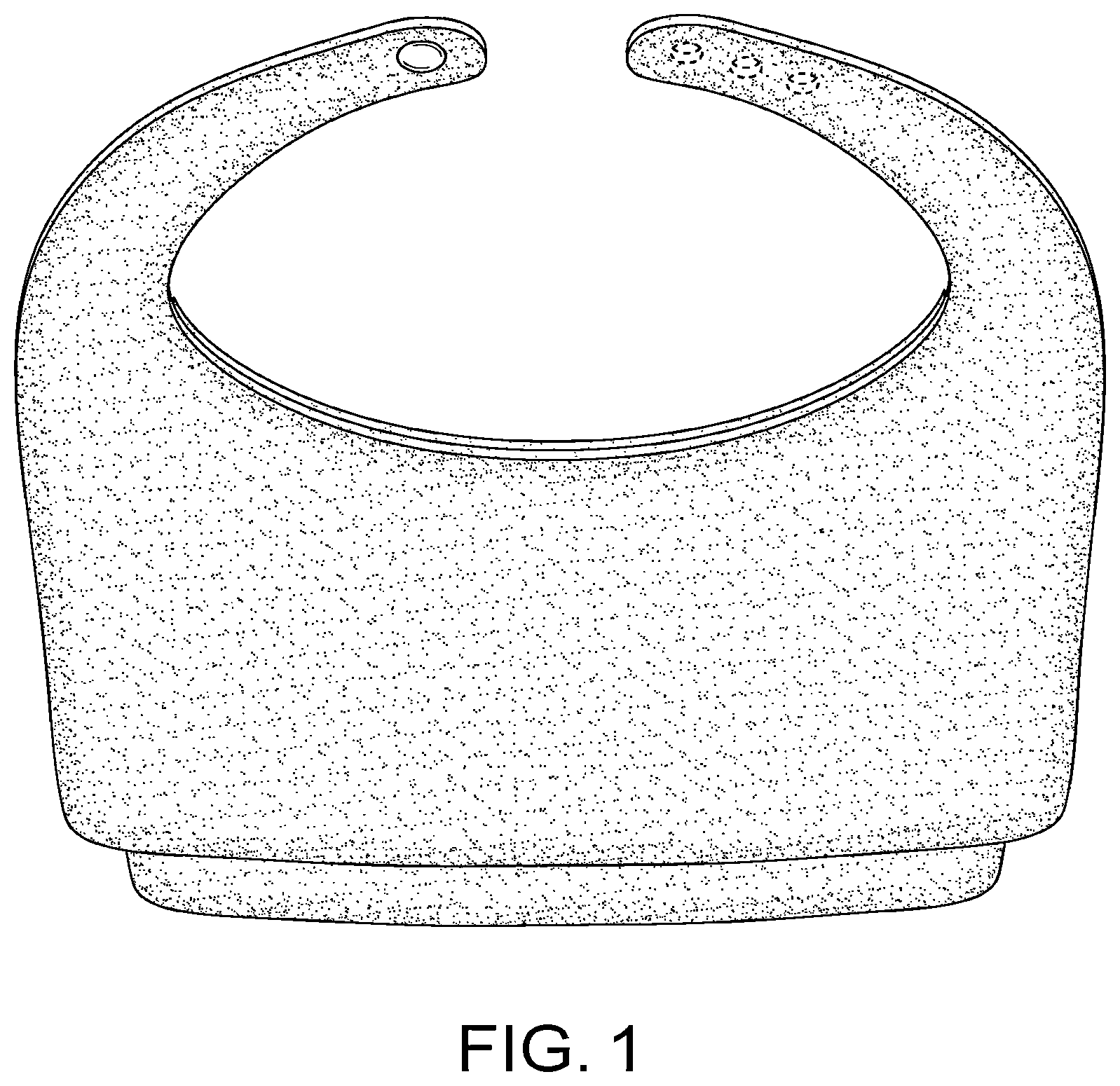 Patent USD1044210 Figure 1 – Baby bib