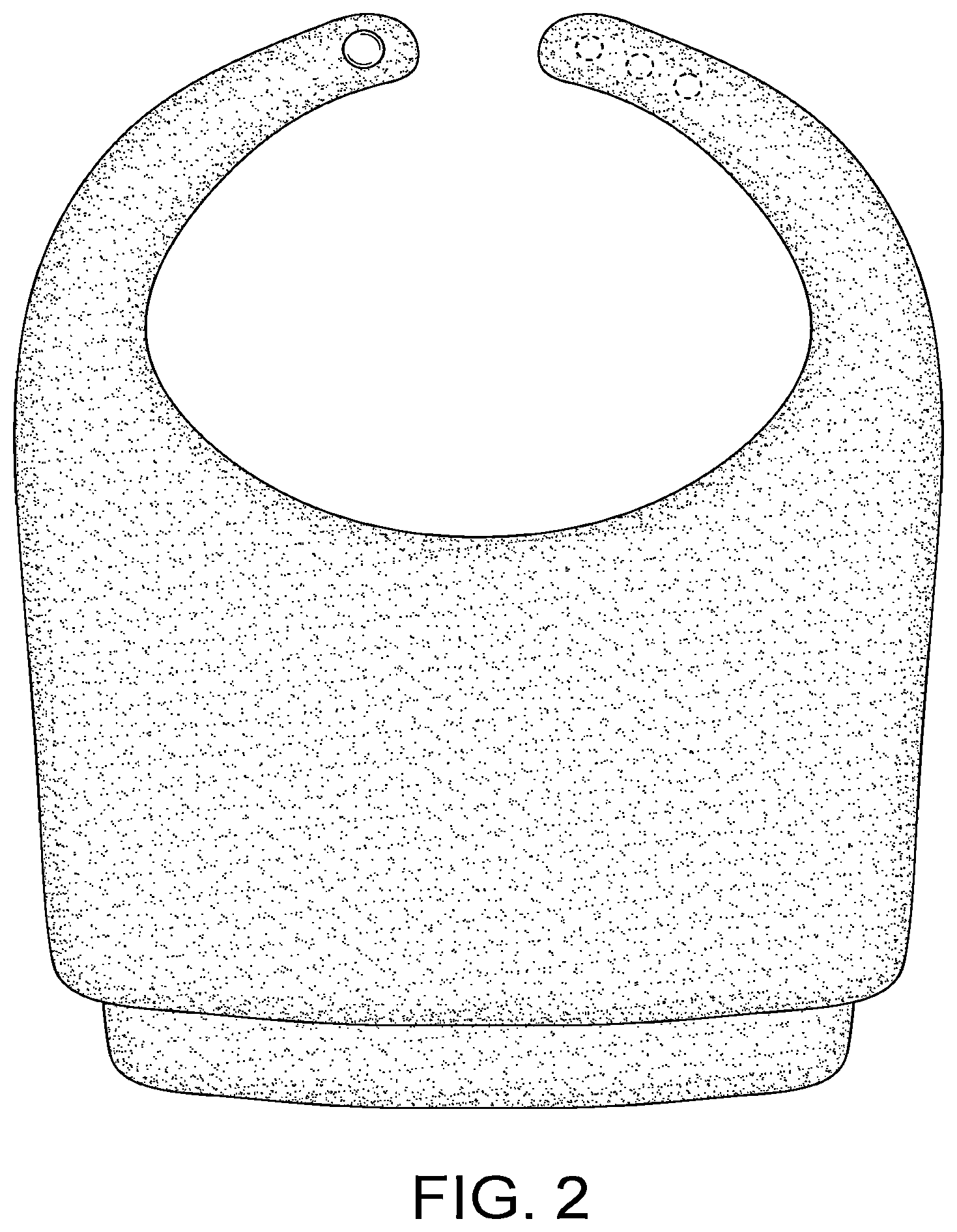 Patent USD1044210 Figure 2 – Baby bib