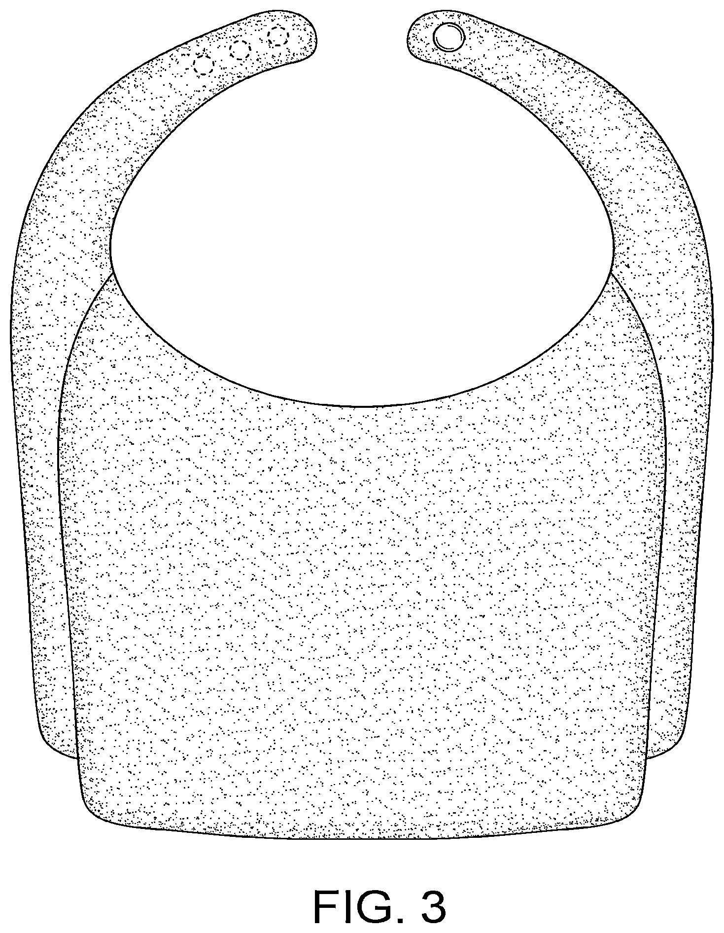 Patent USD1044210 Figure 3 – Baby bib