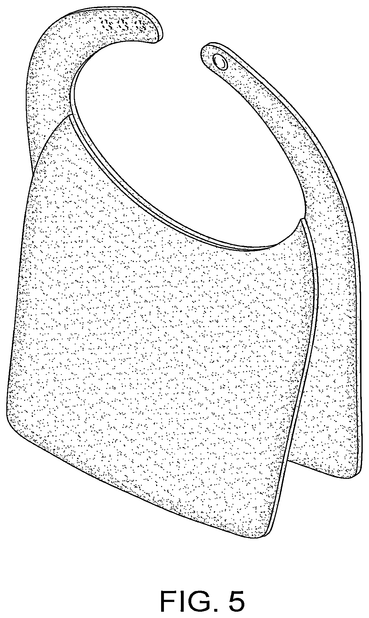 Patent USD1044210 Figure 5 – Baby bib