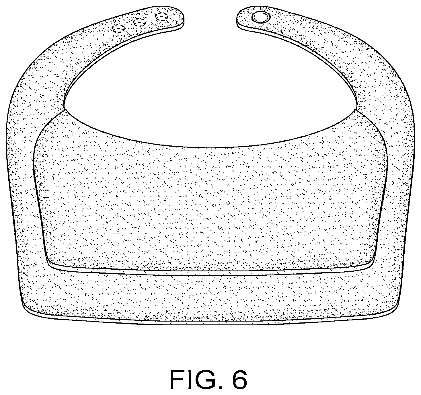 Patent USD1044210 Figure 6 – Baby bib