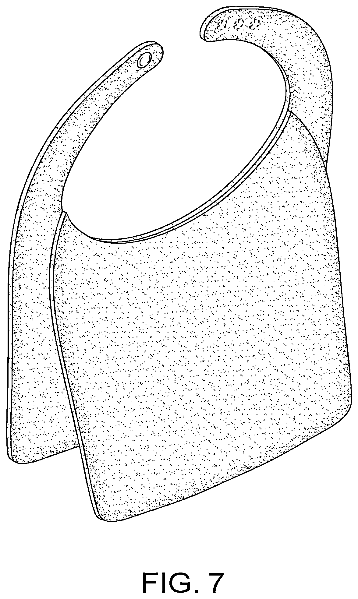 Patent USD1044210 Figure 7 – Baby bib