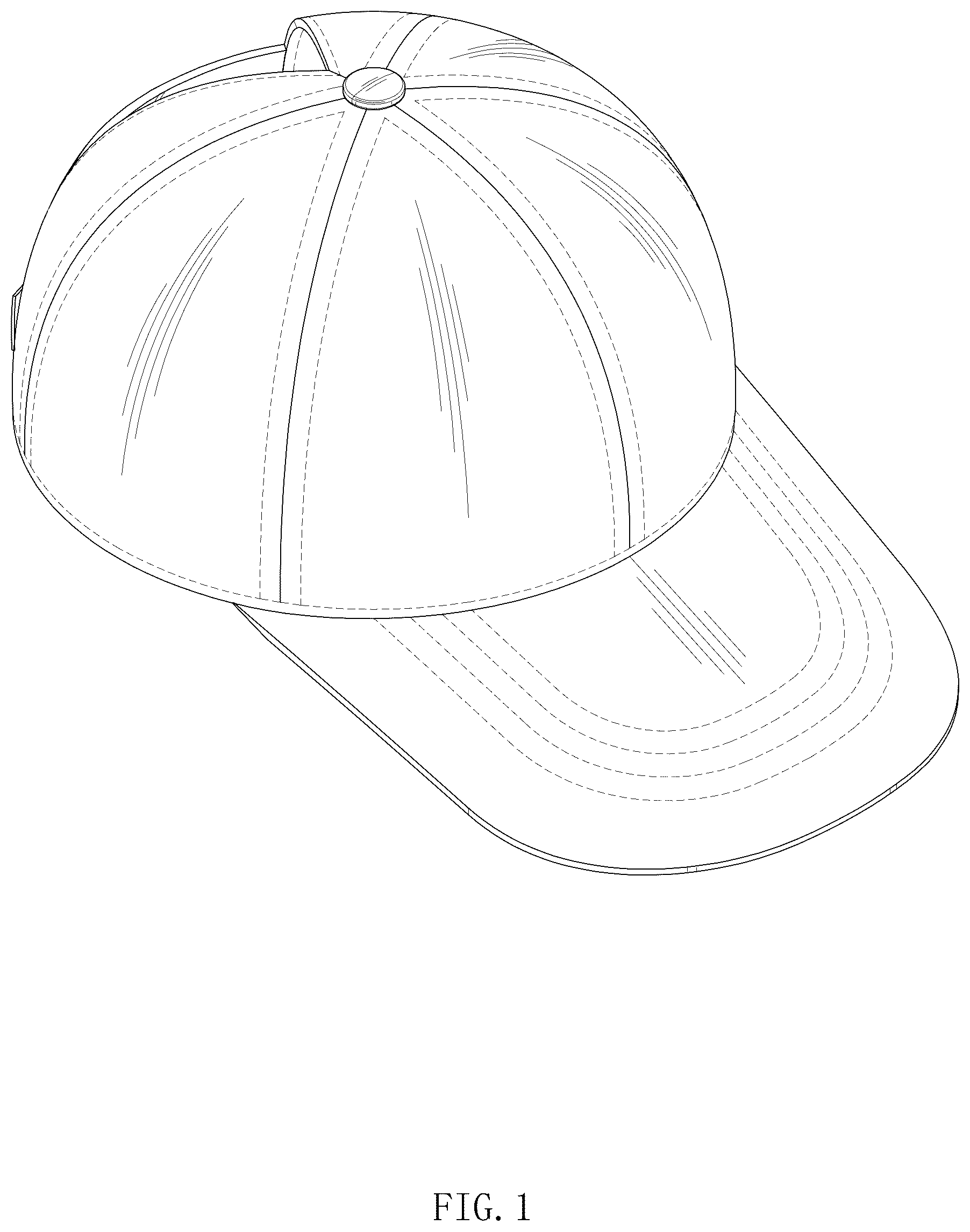 Patent USD1044211 Figure 1 – Cap