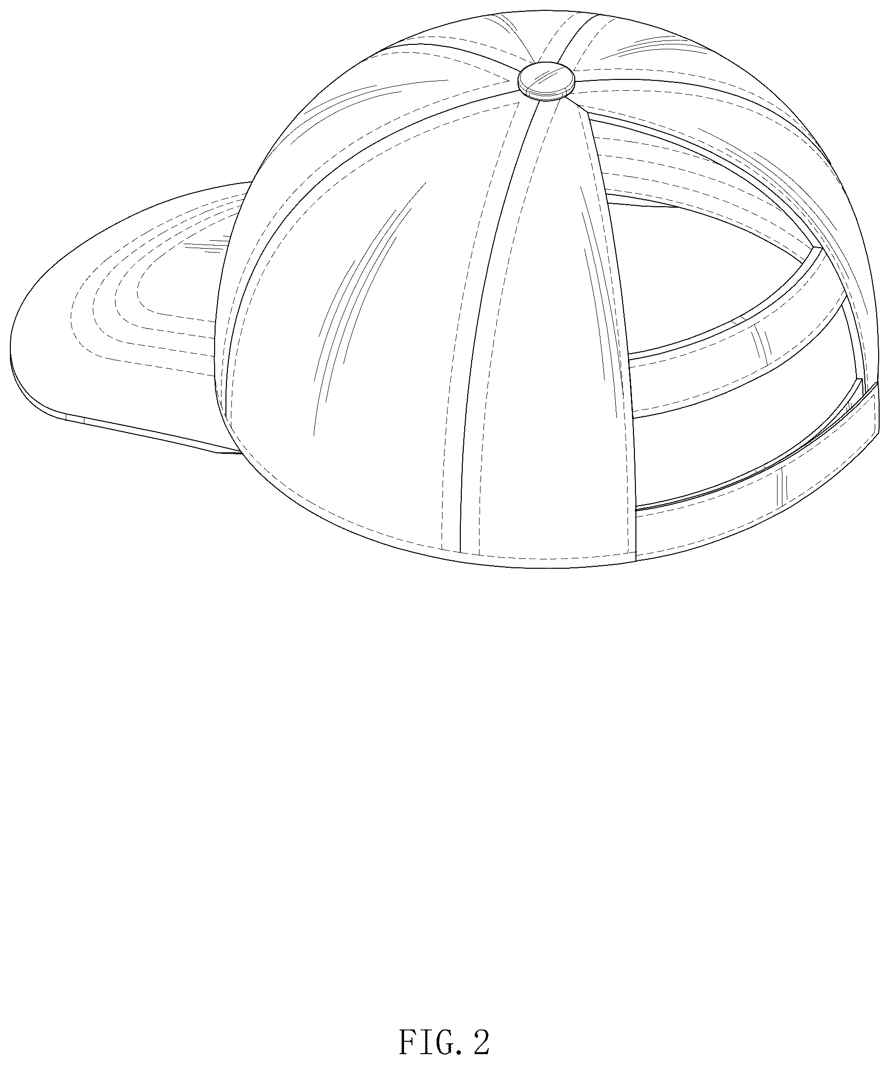 Patent USD1044211 Figure 2 – Cap