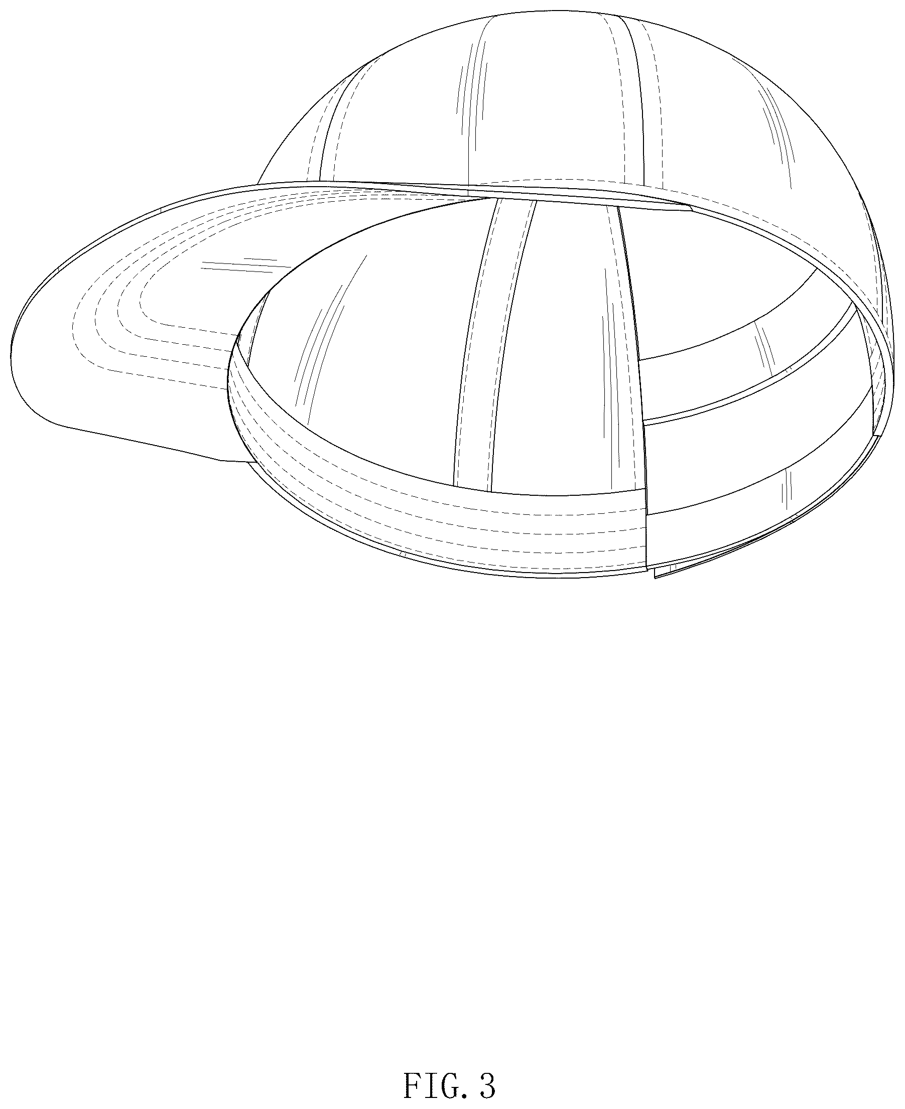 Patent USD1044211 Figure 3 – Cap