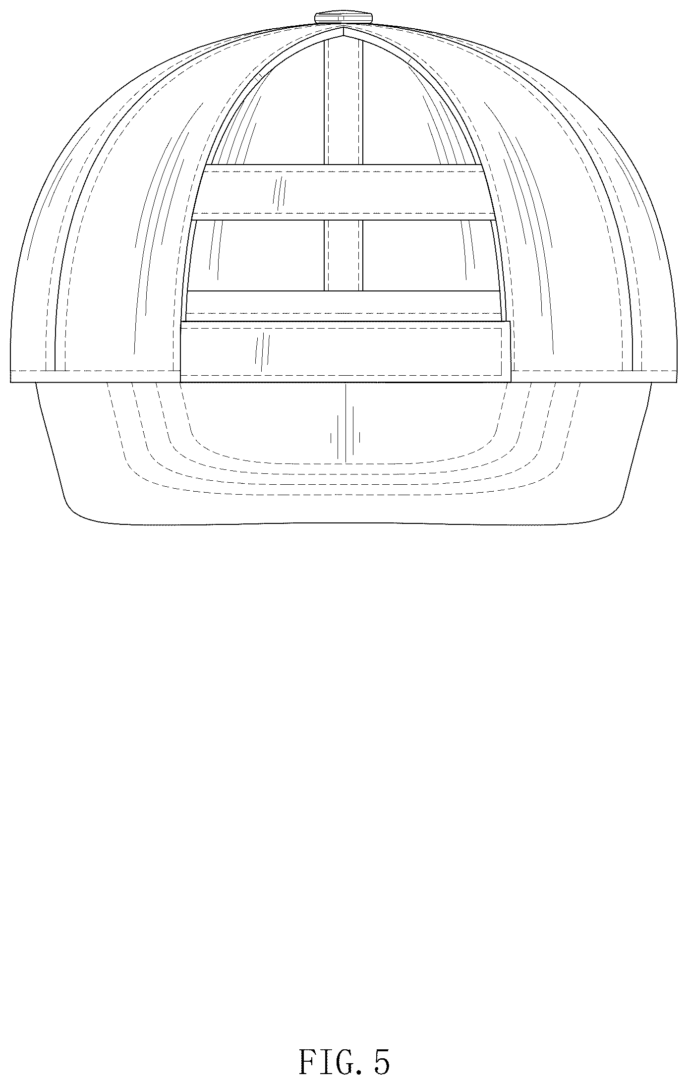 Patent USD1044211 Figure 5 – Cap