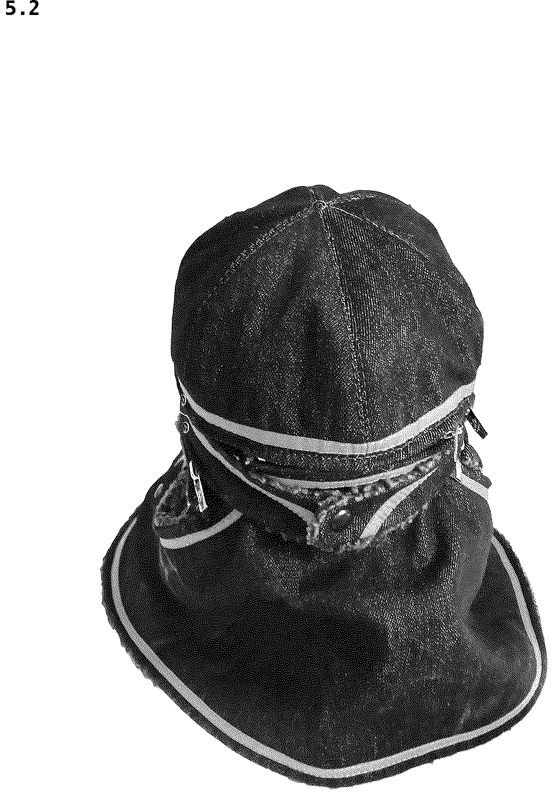 Patent USD1044212 Figure 2 – Reversible hat