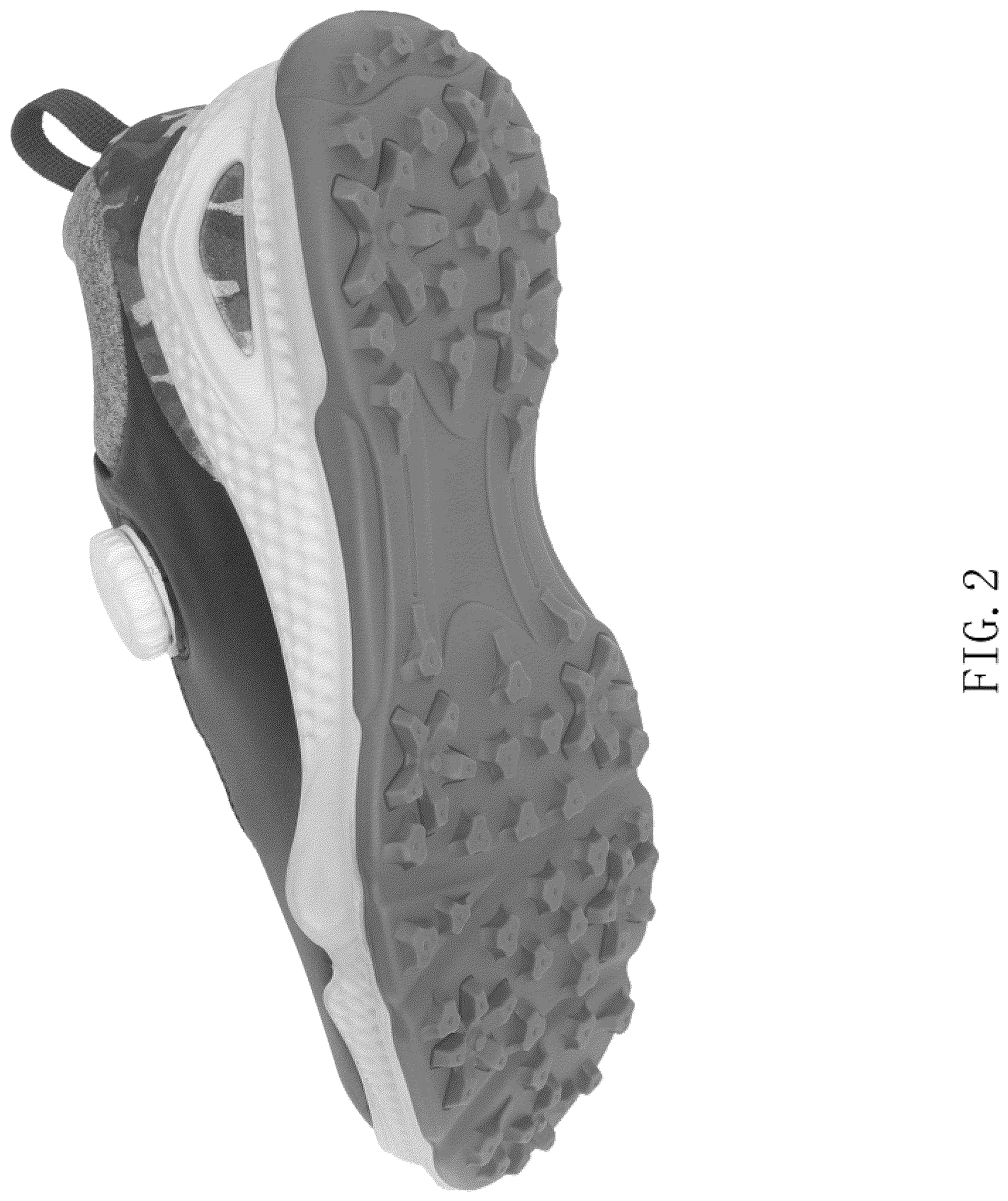 Patent USD1044217 Figure 2 – Golf sneaker
